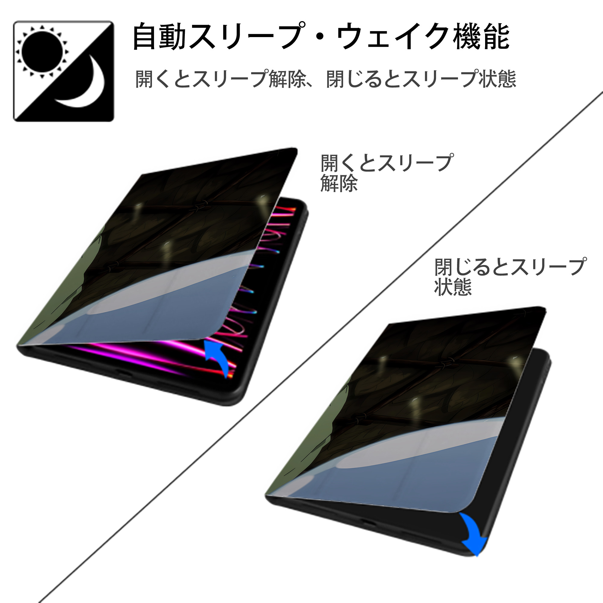 転スラ Regarding Reincarnated to Slime IPad ケース ブック型 PUレザー TPU 耐衝撃 軽量 薄型 ペン収納なし 全面保護 IPad 各モデル対応