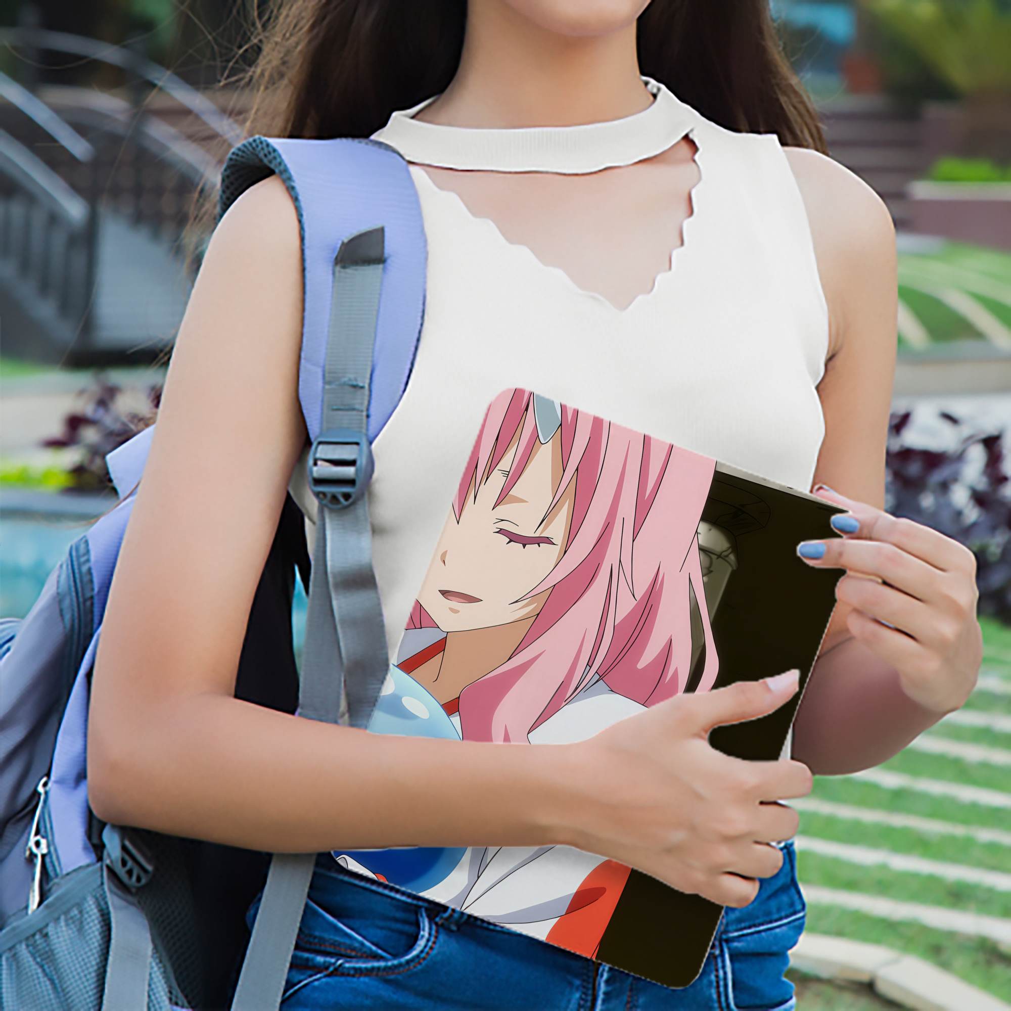 転スラ Regarding Reincarnated to Slime IPad ケース ブック型 PUレザー TPU 耐衝撃 軽量 薄型 ペン収納なし 全面保護 IPad 各モデル対応