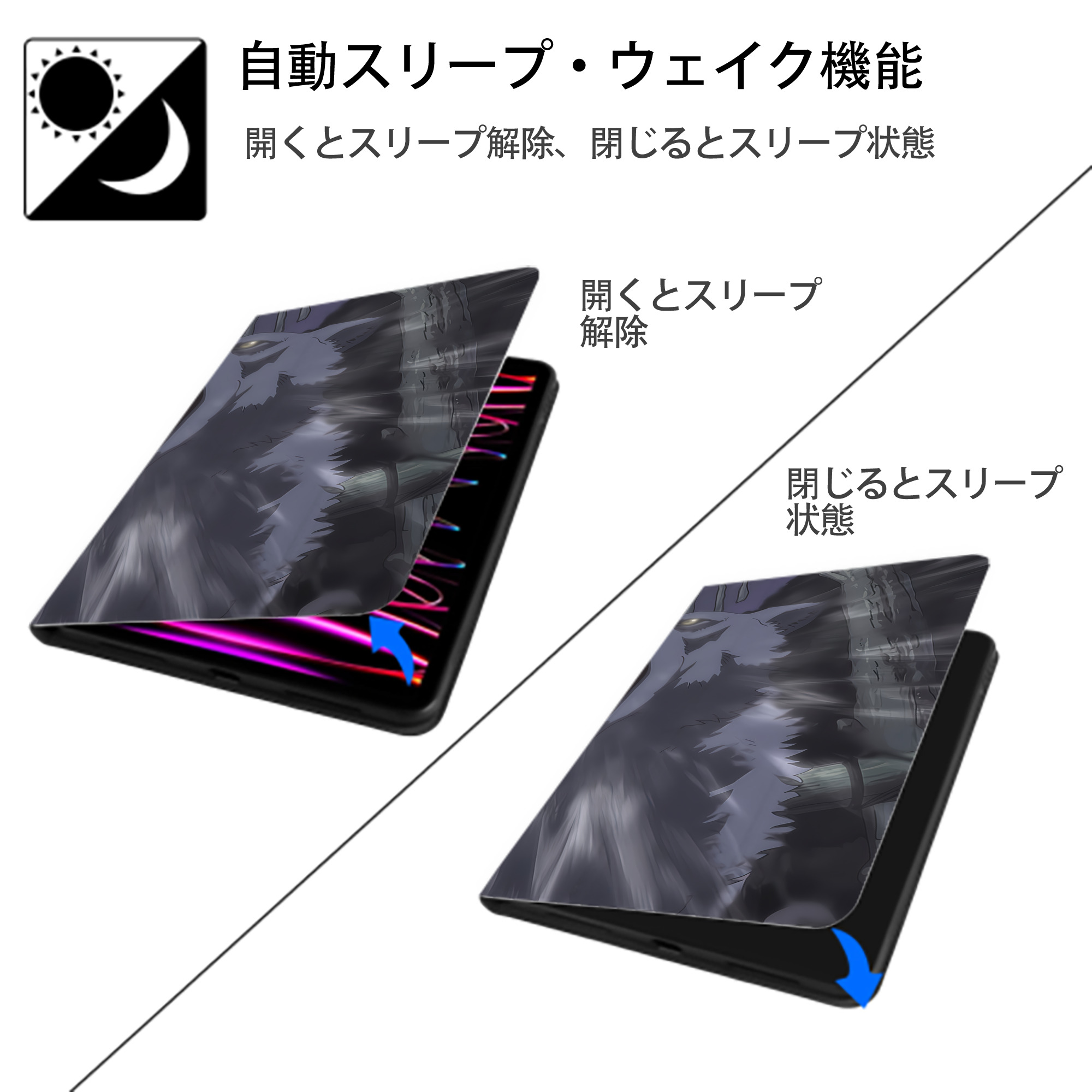 転スラ Regarding Reincarnated to Slime IPad ケース ブック型 PUレザー TPU 耐衝撃 軽量 薄型 ペン収納なし 全面保護 IPad 各モデル対応