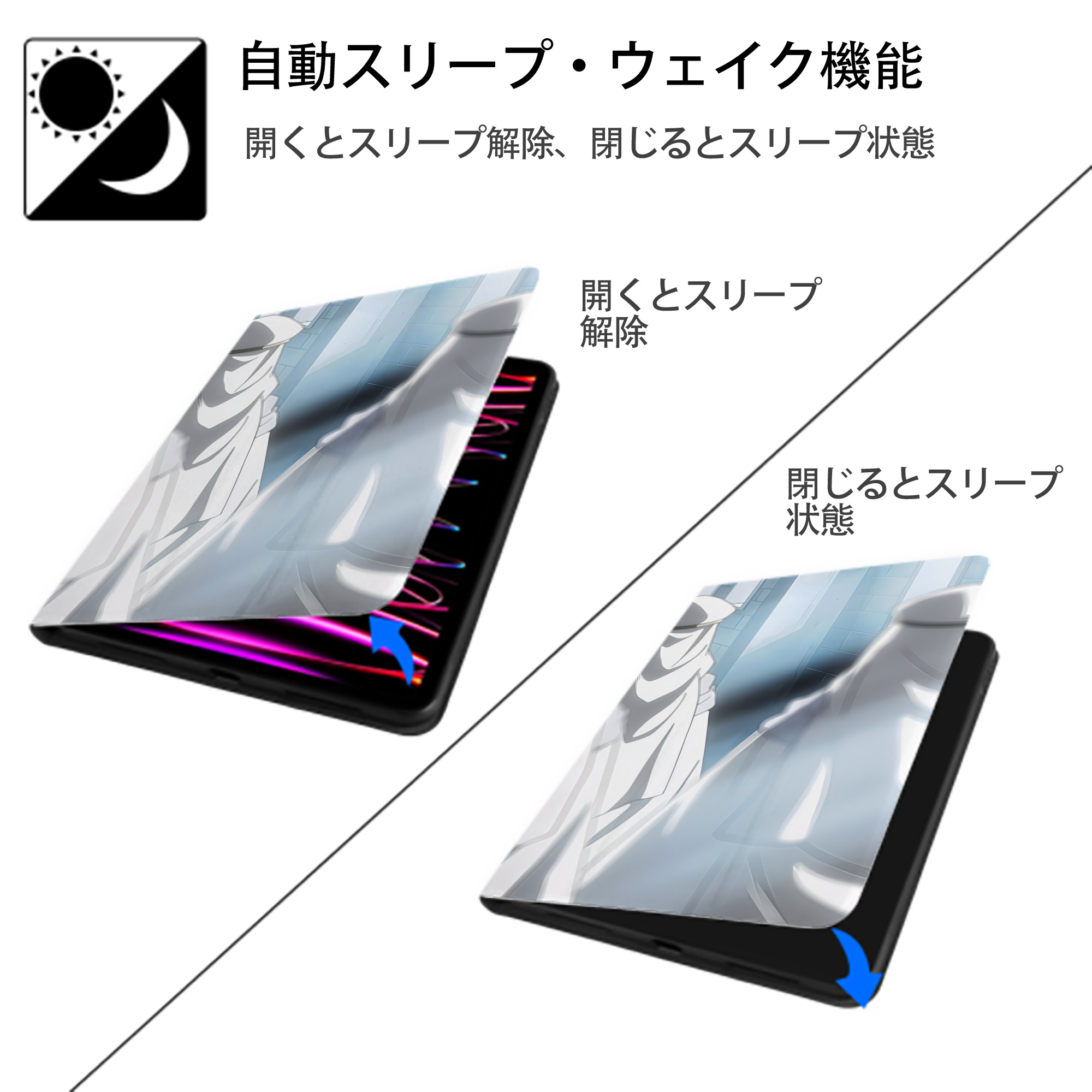 転スラ Regarding Reincarnated to Slime IPad ケース ブック型 PUレザー TPU 耐衝撃 軽量 薄型 ペン収納なし 全面保護 IPad 各モデル対応