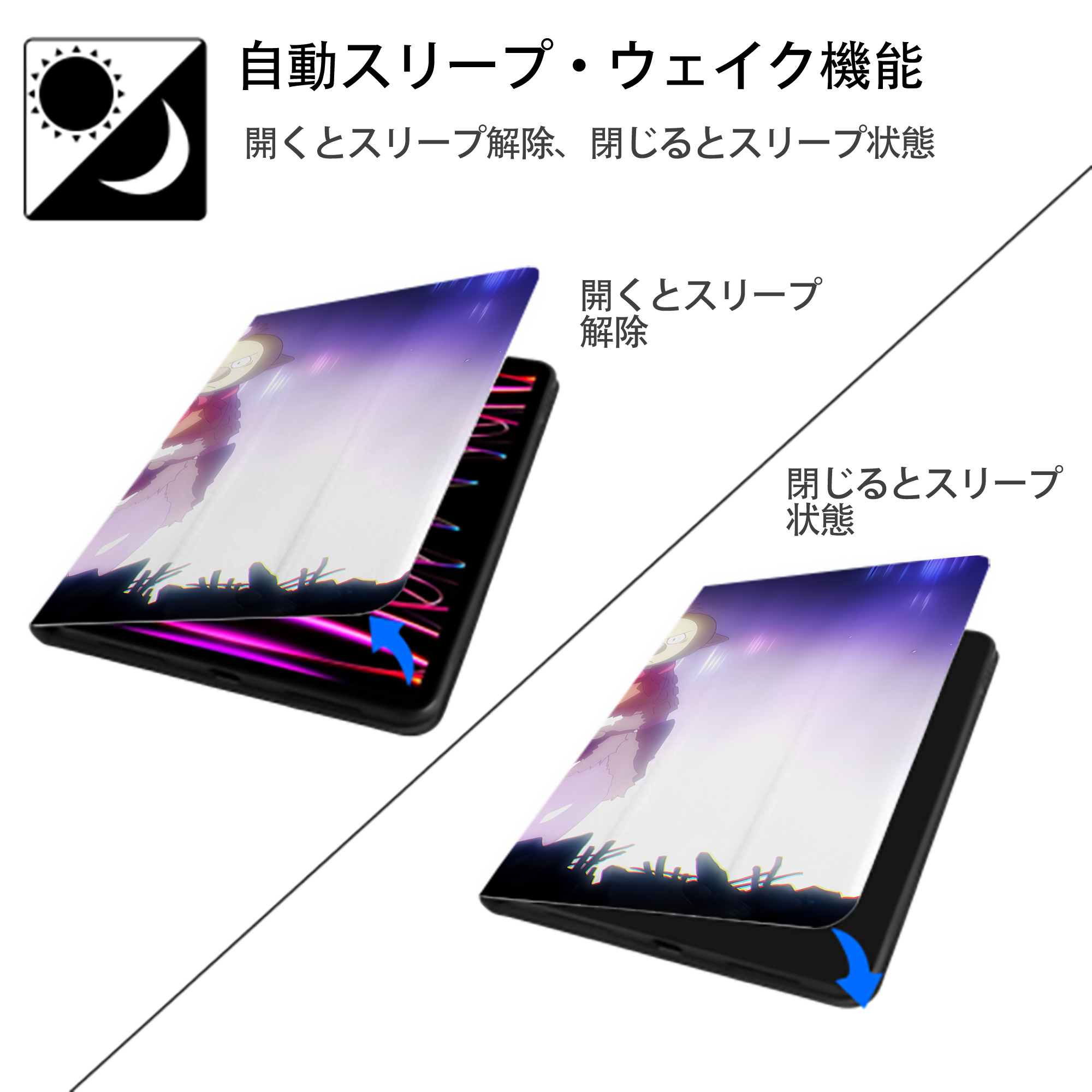 転スラ Regarding Reincarnated to Slime IPad ケース ブック型 PUレザー TPU 耐衝撃 軽量 薄型 ペン収納なし 全面保護 IPad 各モデル対応