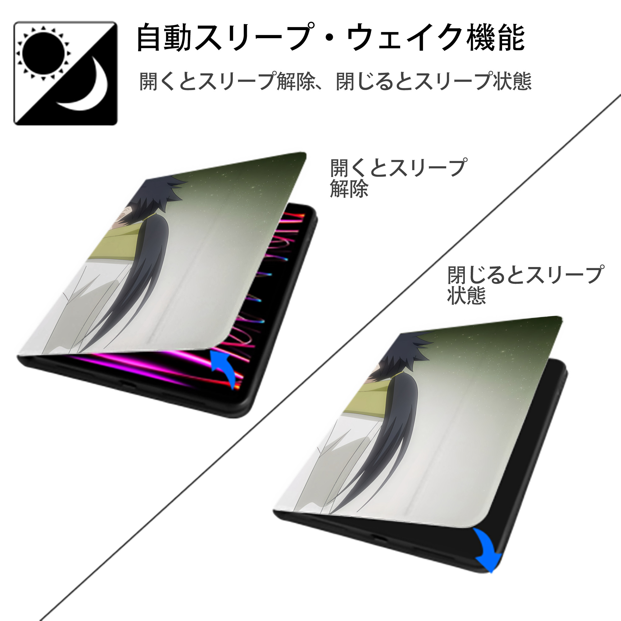 転スラ Regarding Reincarnated to Slime IPad ケース ブック型 PUレザー TPU 耐衝撃 軽量 薄型 ペン収納なし 全面保護 IPad 各モデル対応