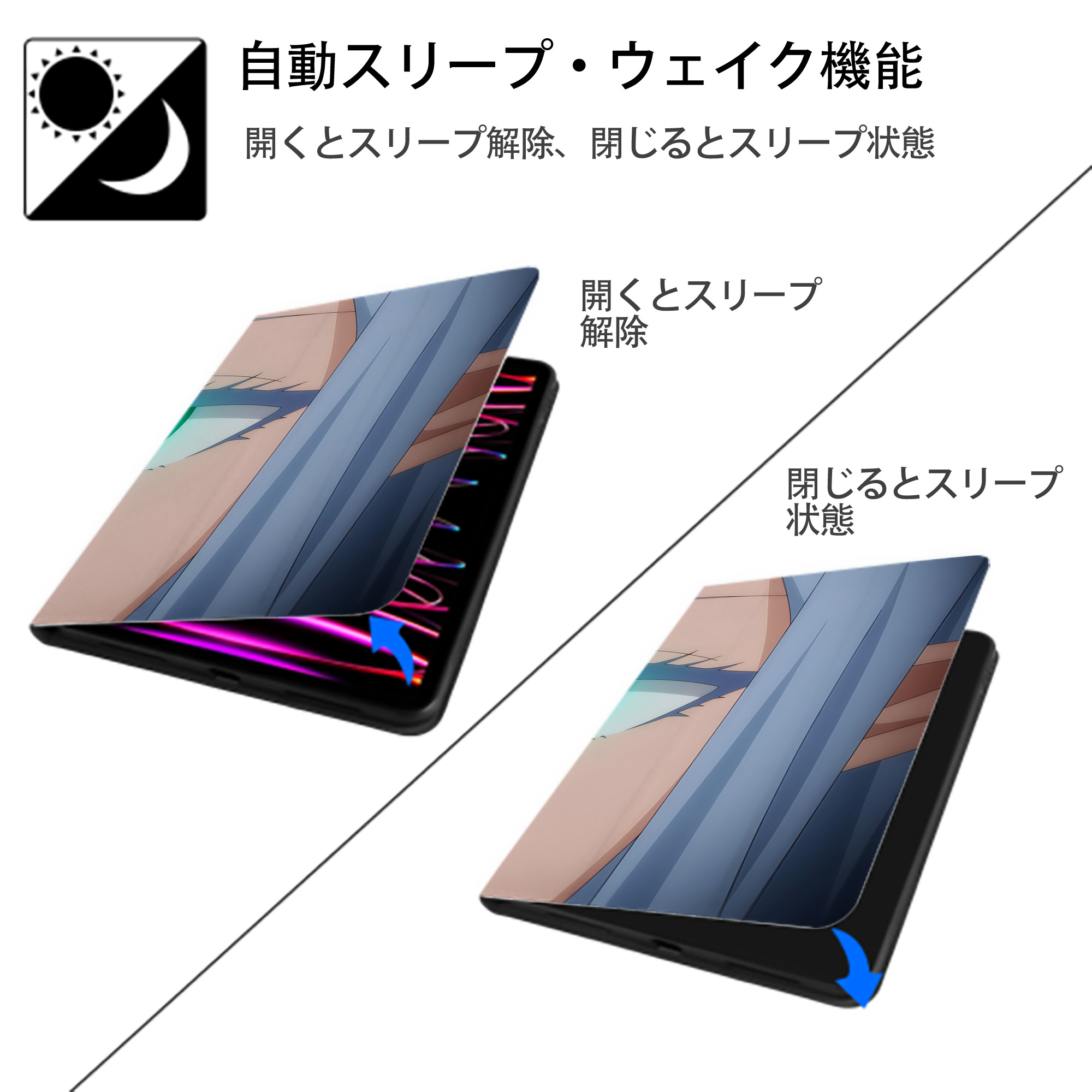 転スラ Regarding Reincarnated to Slime IPad ケース ブック型 PUレザー TPU 耐衝撃 軽量 薄型 ペン収納なし 全面保護 IPad 各モデル対応