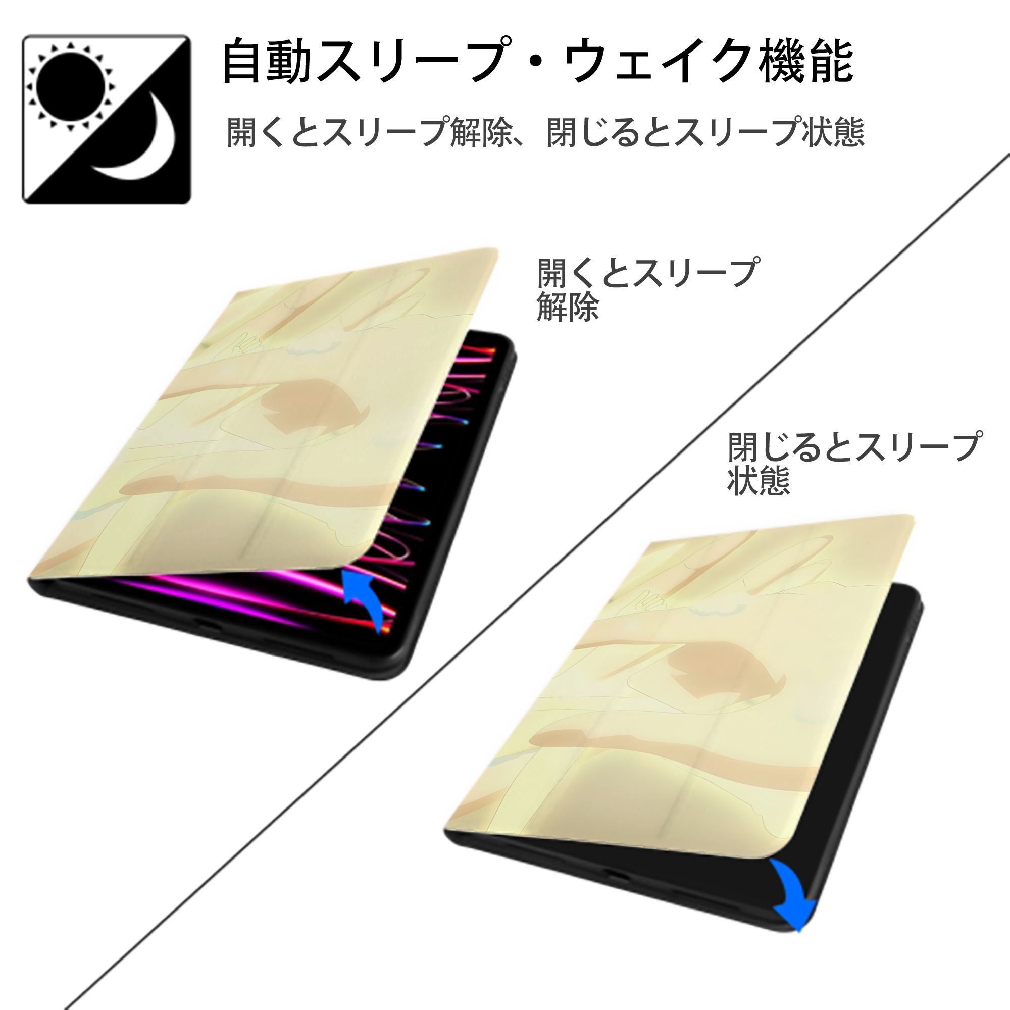 転スラ Regarding Reincarnated to Slime IPad ケース ブック型 PUレザー TPU 耐衝撃 軽量 薄型 ペン収納なし 全面保護 IPad 各モデル対応