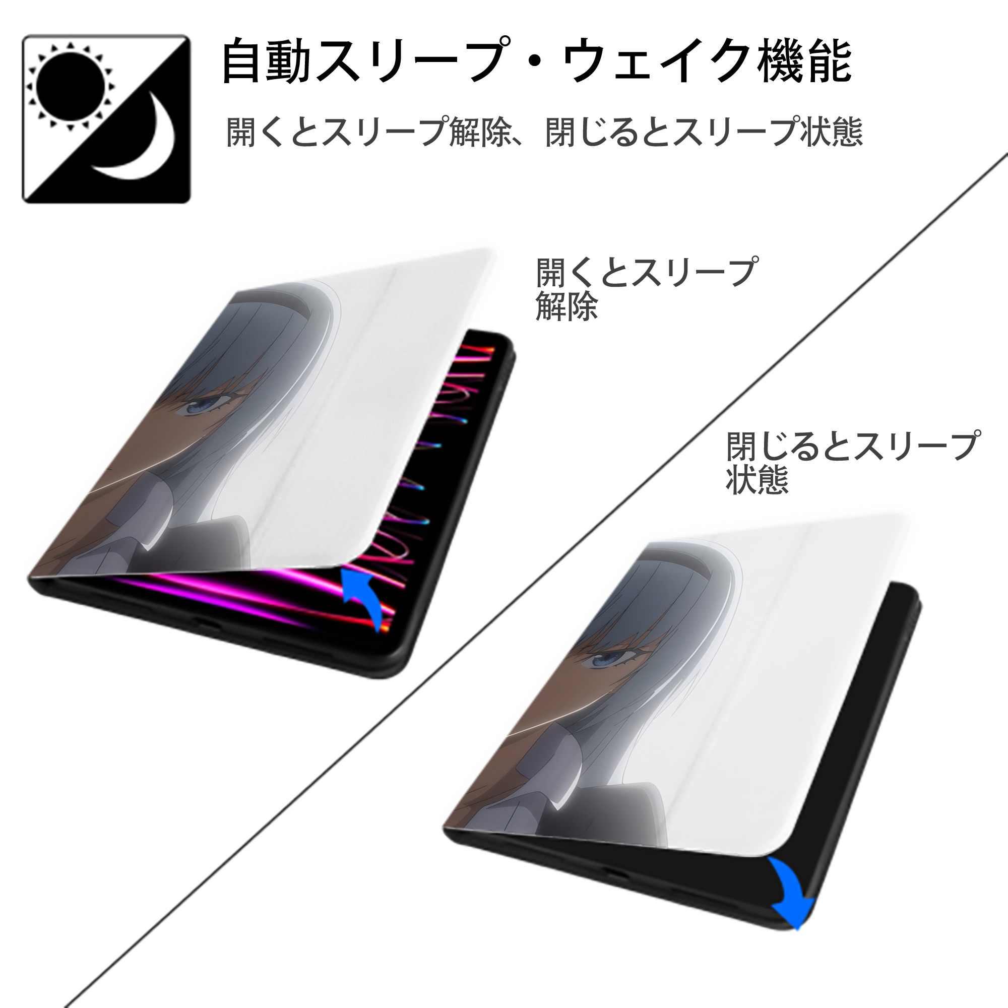 転スラ Regarding Reincarnated to Slime IPad ケース ブック型 PUレザー TPU 耐衝撃 軽量 薄型 ペン収納なし 全面保護 IPad 各モデル対応