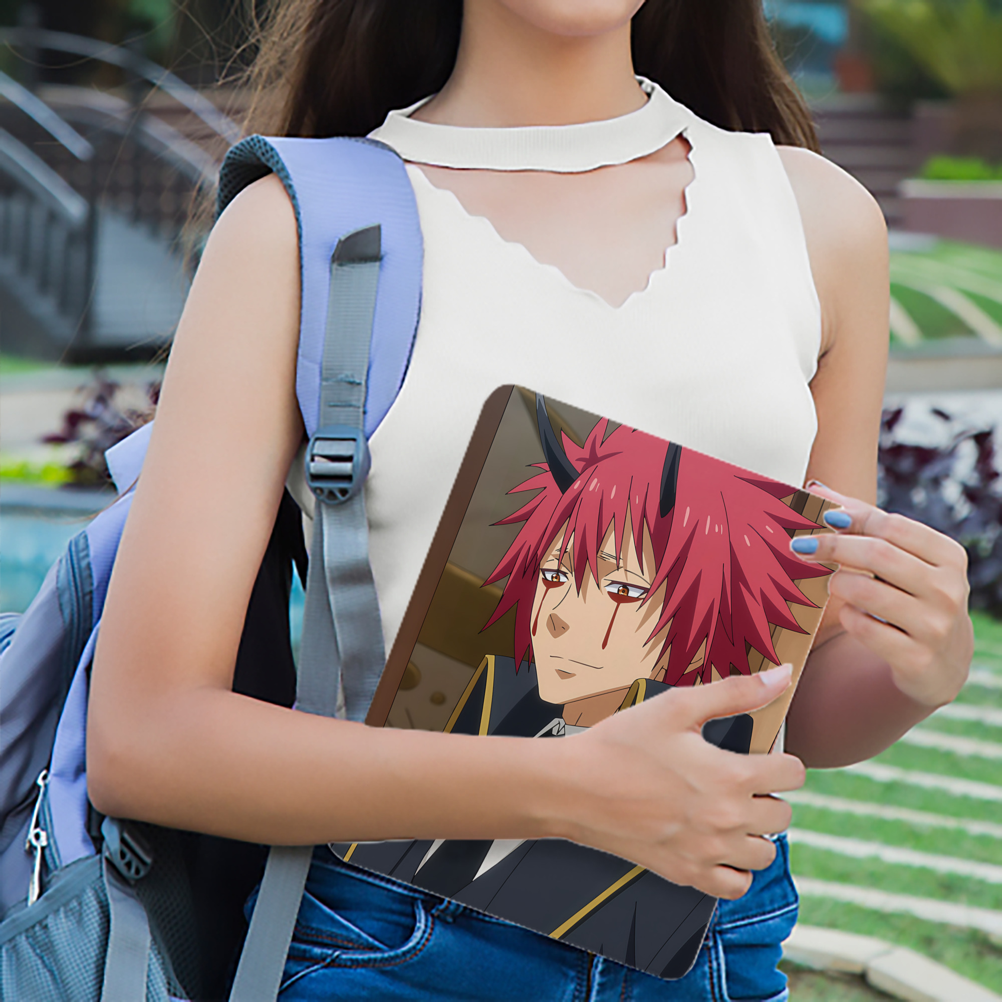 転スラ Regarding Reincarnated to Slime IPadケース ペンホルダー付き ブックスタイルデザイン