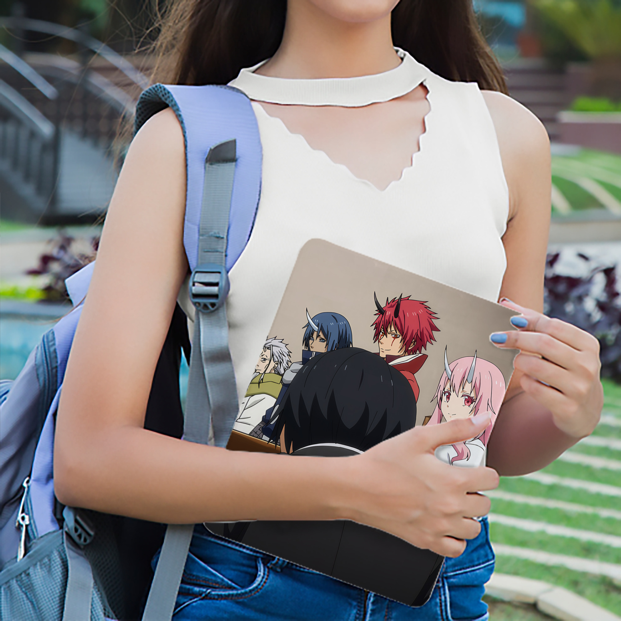転スラ Regarding Reincarnated to Slime IPadケース ペンホルダー付き ブックスタイルデザイン
