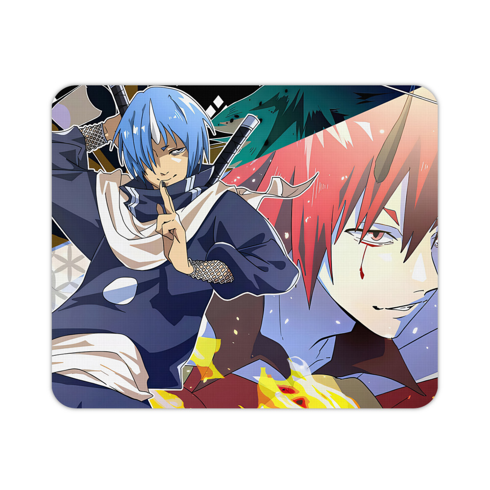 （画像用） 転スラ Regarding Reincarnated to Slime マウスパッド ステッチ加工 ラバー素材 防水 滑り止め 超薄型 ゲーミング/オフィス対応
