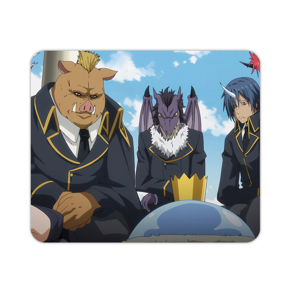 （画像用） 転スラ Regarding Reincarnated to Slime マウスパッド ステッチ加工 ラバー素材 防水 滑り止め 超薄型 ゲーミング/オフィス対応