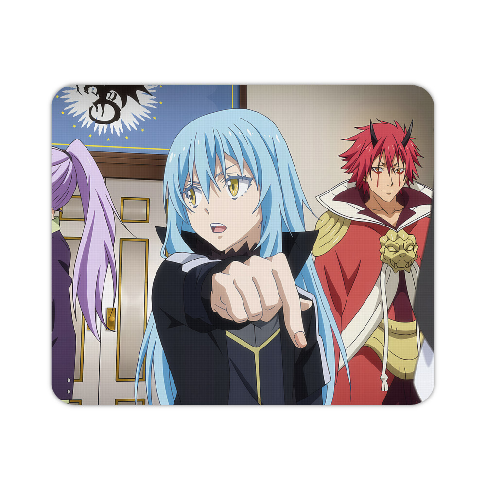 （画像用） 転スラ Regarding Reincarnated to Slime マウスパッド ステッチ加工 ラバー素材 防水 滑り止め 超薄型 ゲーミング/オフィス対応