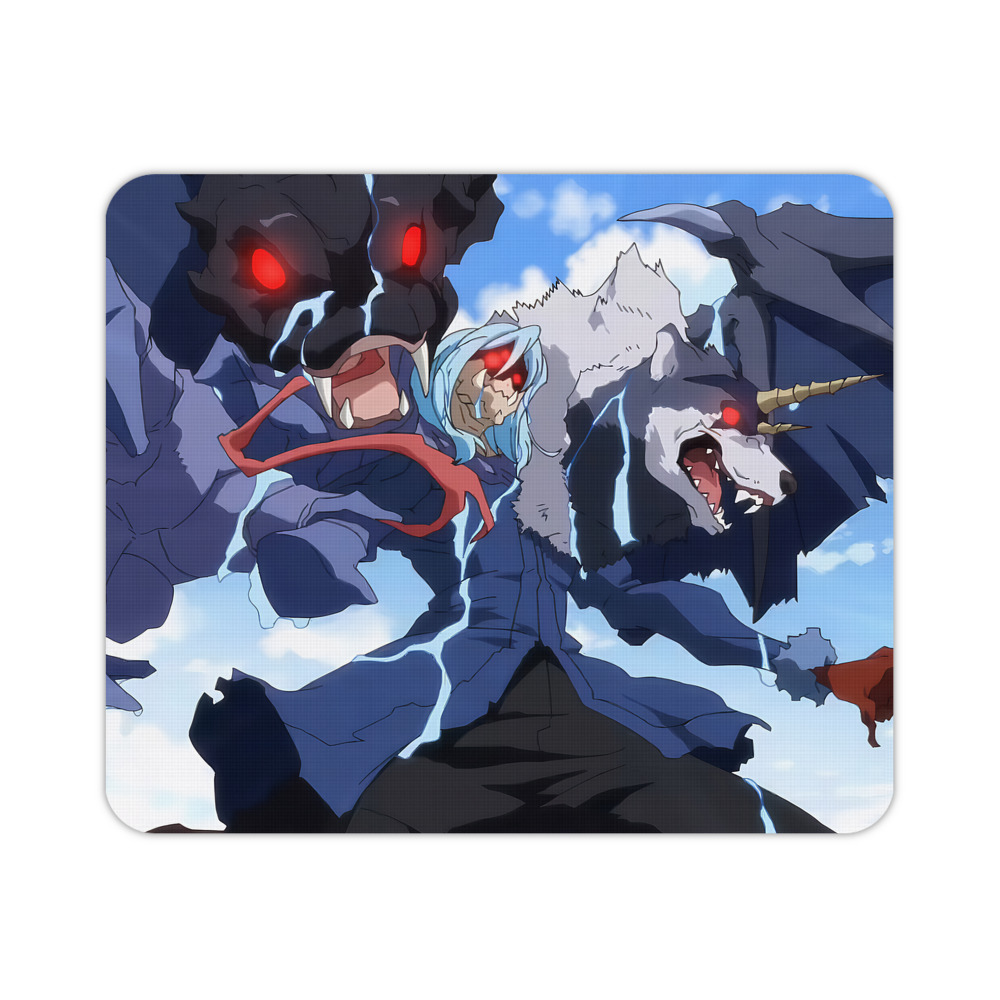 （画像用） 転スラ Regarding Reincarnated to Slime マウスパッド ステッチ加工 ラバー素材 防水 滑り止め 超薄型 ゲーミング/オフィス対応