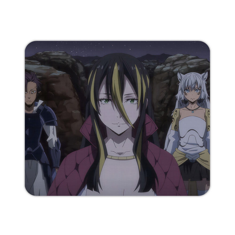 （画像用） 転スラ Regarding Reincarnated to Slime マウスパッド ステッチ加工 ラバー素材 防水 滑り止め 超薄型 ゲーミング/オフィス対応