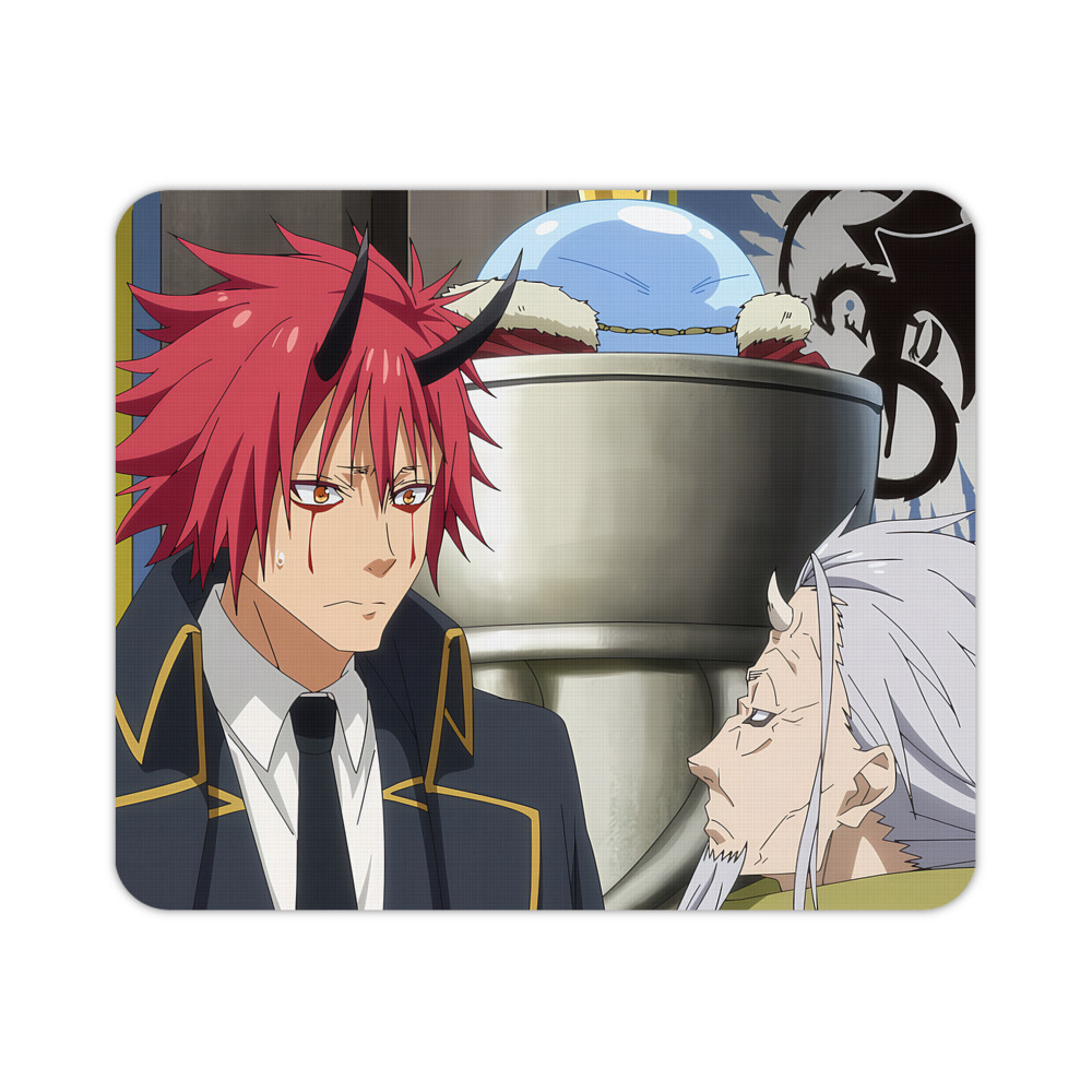 （画像用） 転スラ Regarding Reincarnated to Slime マウスパッド ステッチ加工 ラバー素材 防水 滑り止め 超薄型 ゲーミング/オフィス対応