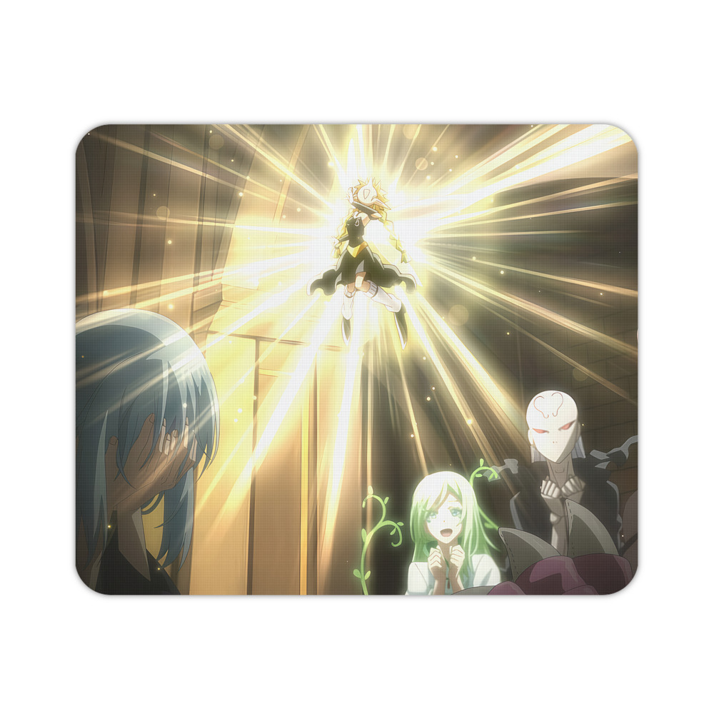 （画像用） 転スラ Regarding Reincarnated to Slime マウスパッド ステッチ加工 ラバー素材 防水 滑り止め 超薄型 ゲーミング/オフィス対応