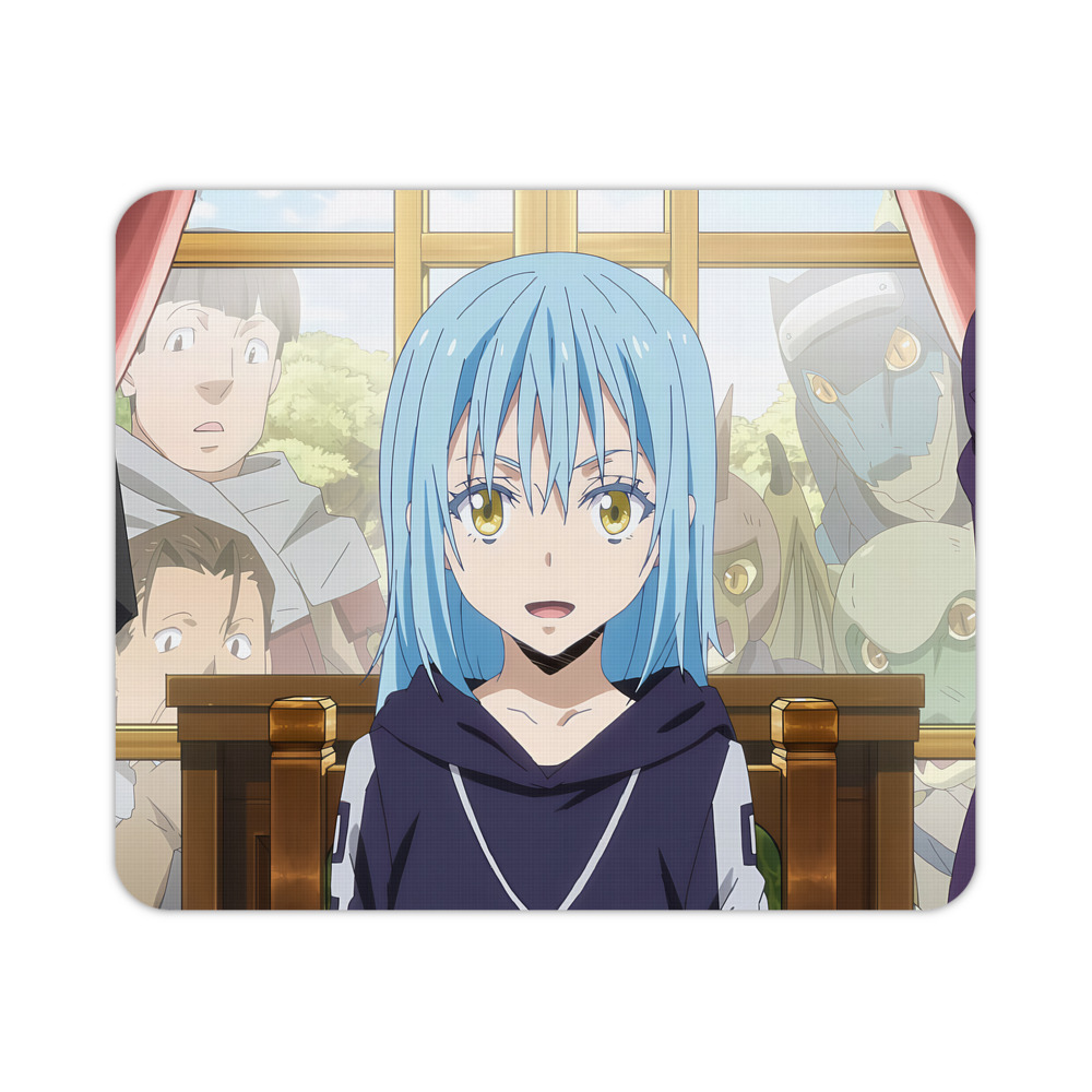 （画像用） 転スラ Regarding Reincarnated to Slime マウスパッド ステッチ加工 ラバー素材 防水 滑り止め 超薄型 ゲーミング/オフィス対応