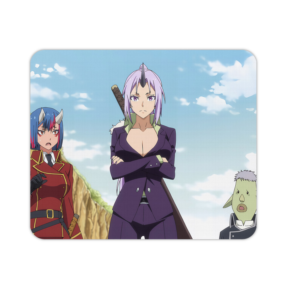 （画像用） 転スラ Regarding Reincarnated to Slime マウスパッド ステッチ加工 ラバー素材 防水 滑り止め 超薄型 ゲーミング/オフィス対応