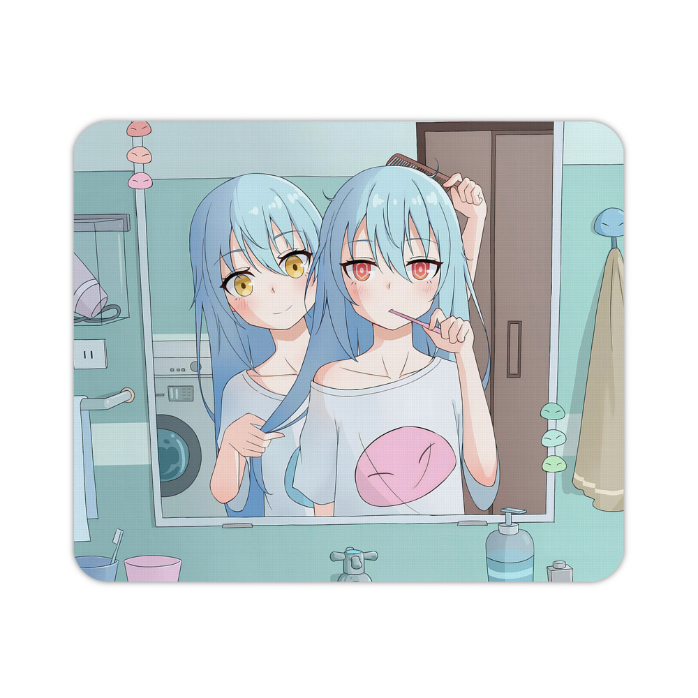 （画像用） 転スラ Regarding Reincarnated to Slime マウスパッド ステッチ加工 ラバー素材 防水 滑り止め 超薄型 ゲーミング/オフィス対応