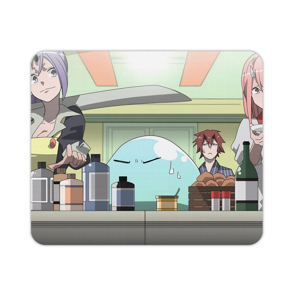 （画像用） 転スラ Regarding Reincarnated to Slime マウスパッド ステッチ加工 ラバー素材 防水 滑り止め 超薄型 ゲーミング/オフィス対応