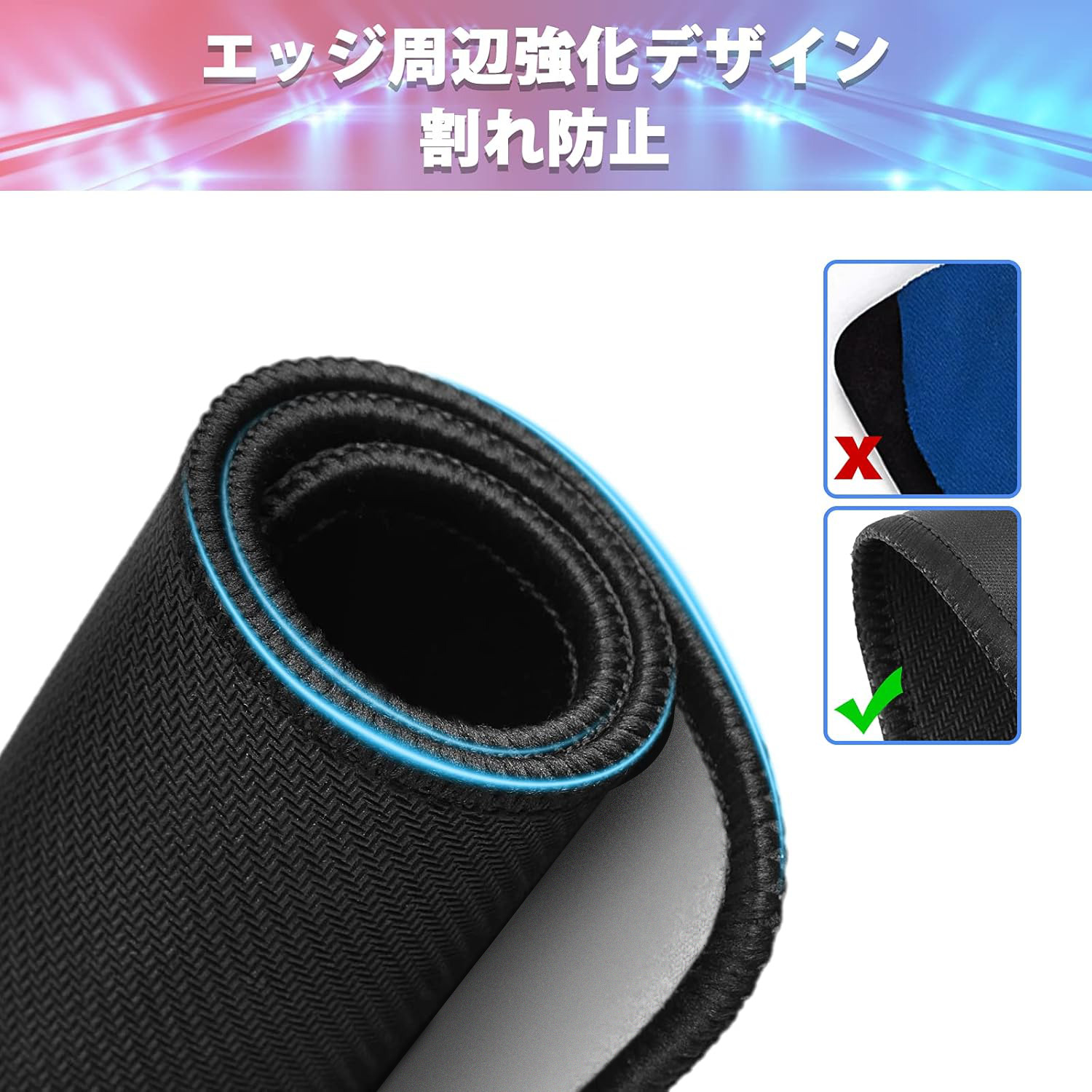 転スラ Regarding Reincarnated to Slime ステッチ加工 大判デスクマット／滑り止めマウスパッド