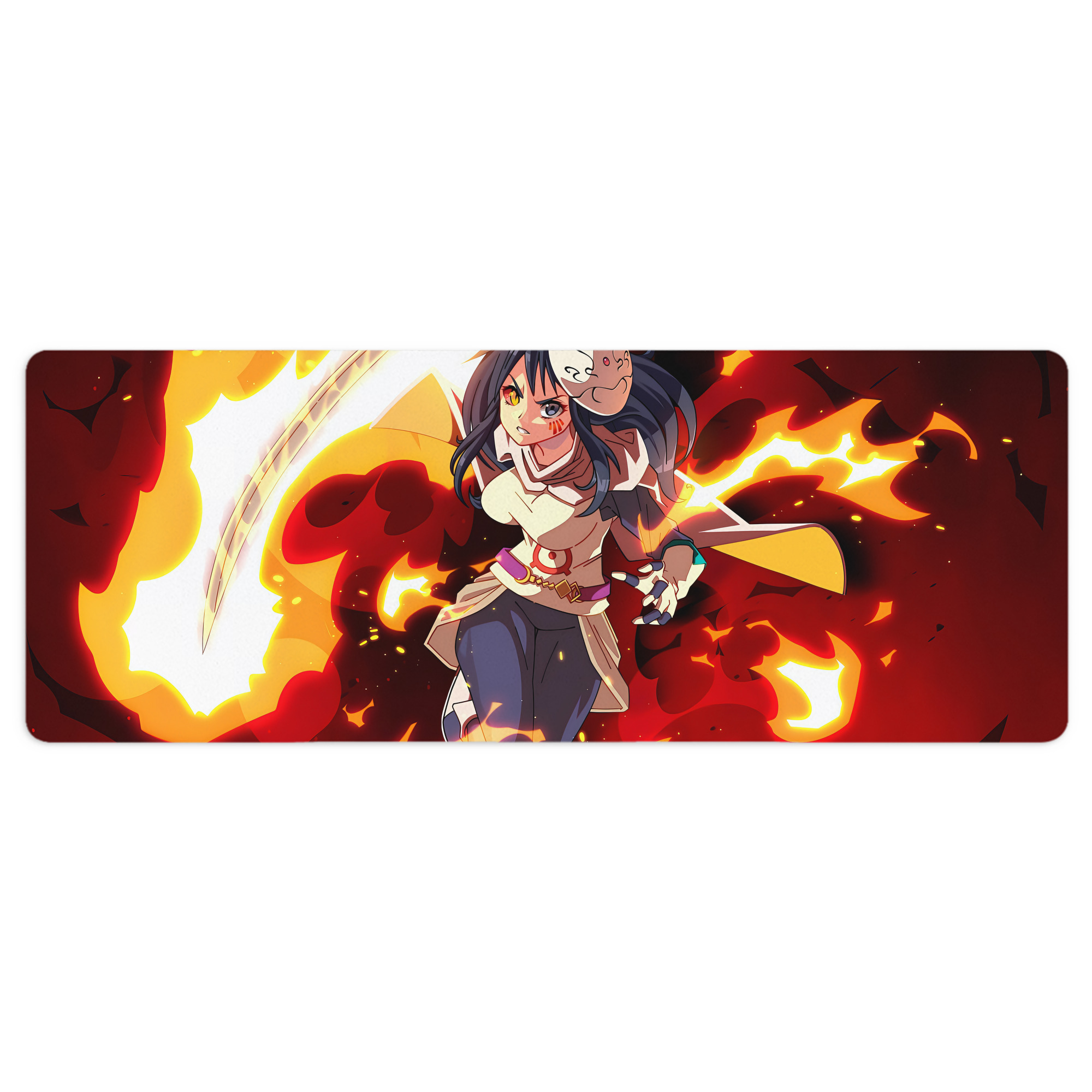 （画像用） 転スラ Regarding Reincarnated to Slime ステッチ加工 大判デスクマット／滑り止めマウスパッド