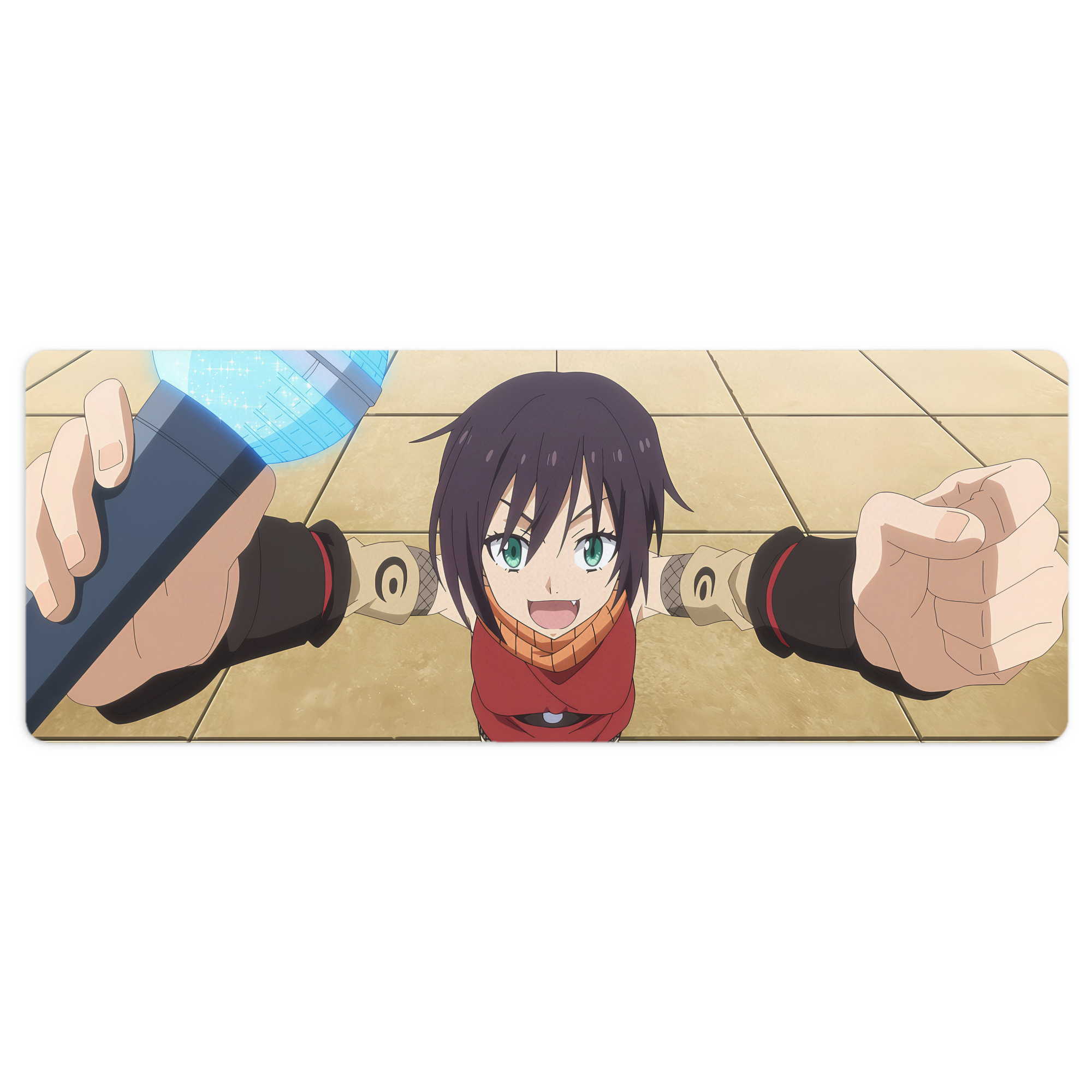 （画像用） 転スラ Regarding Reincarnated to Slime ステッチ加工 大判デスクマット／滑り止めマウスパッド