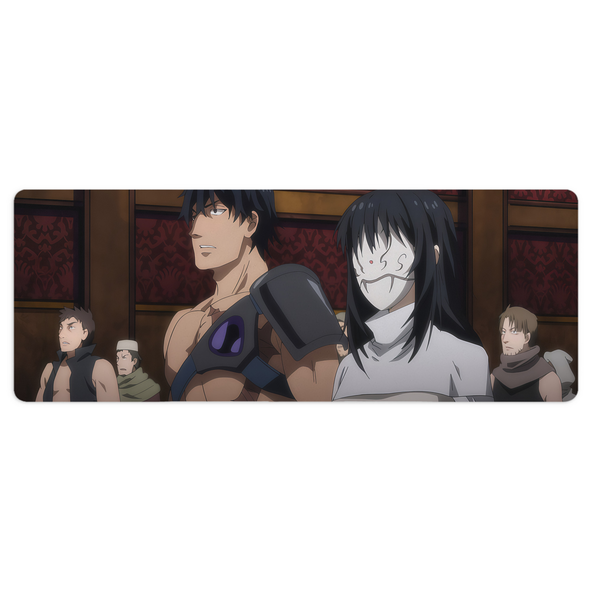（画像用） 転スラ Regarding Reincarnated to Slime ステッチ加工 大判デスクマット／滑り止めマウスパッド