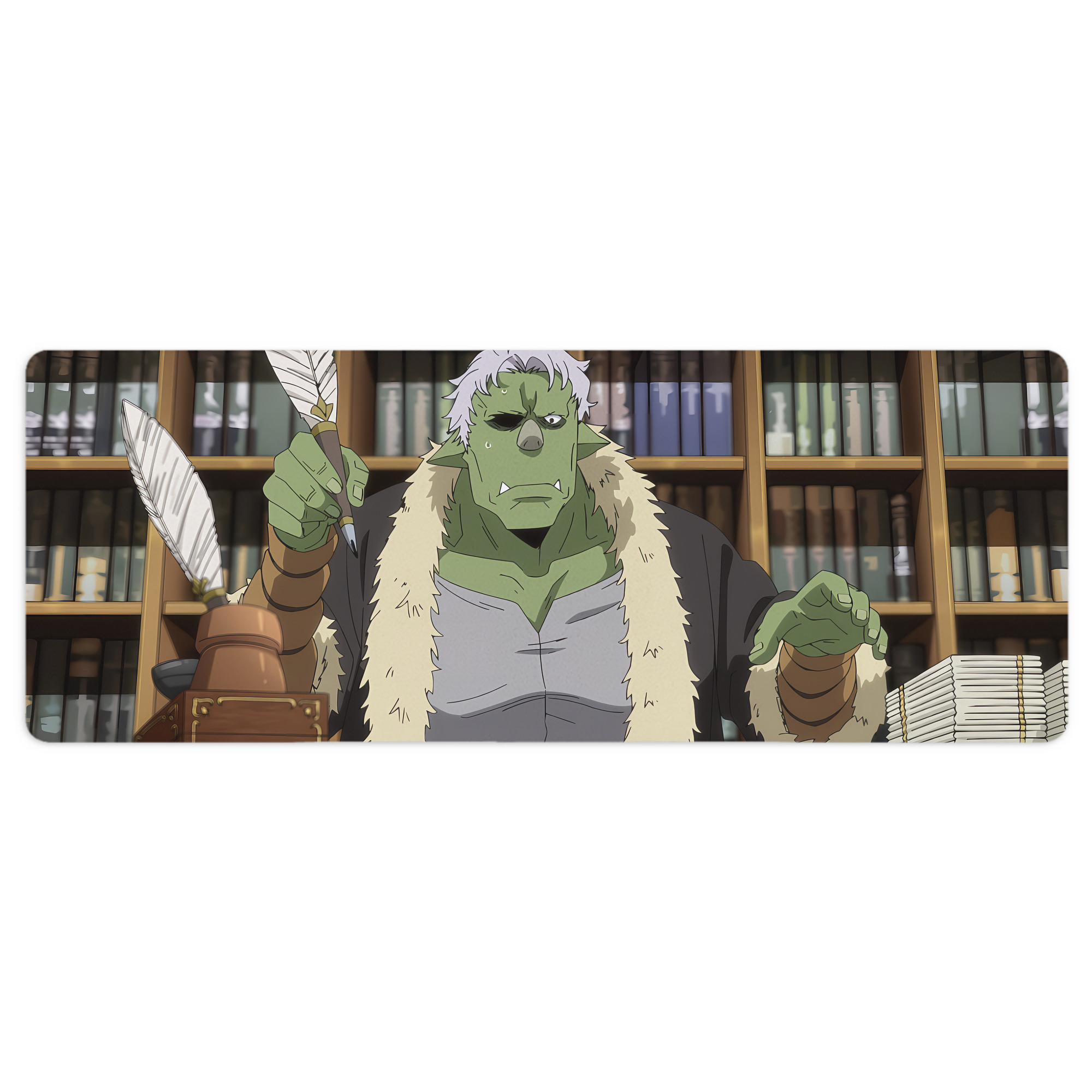 （画像用） 転スラ Regarding Reincarnated to Slime ステッチ加工 大判デスクマット／滑り止めマウスパッド
