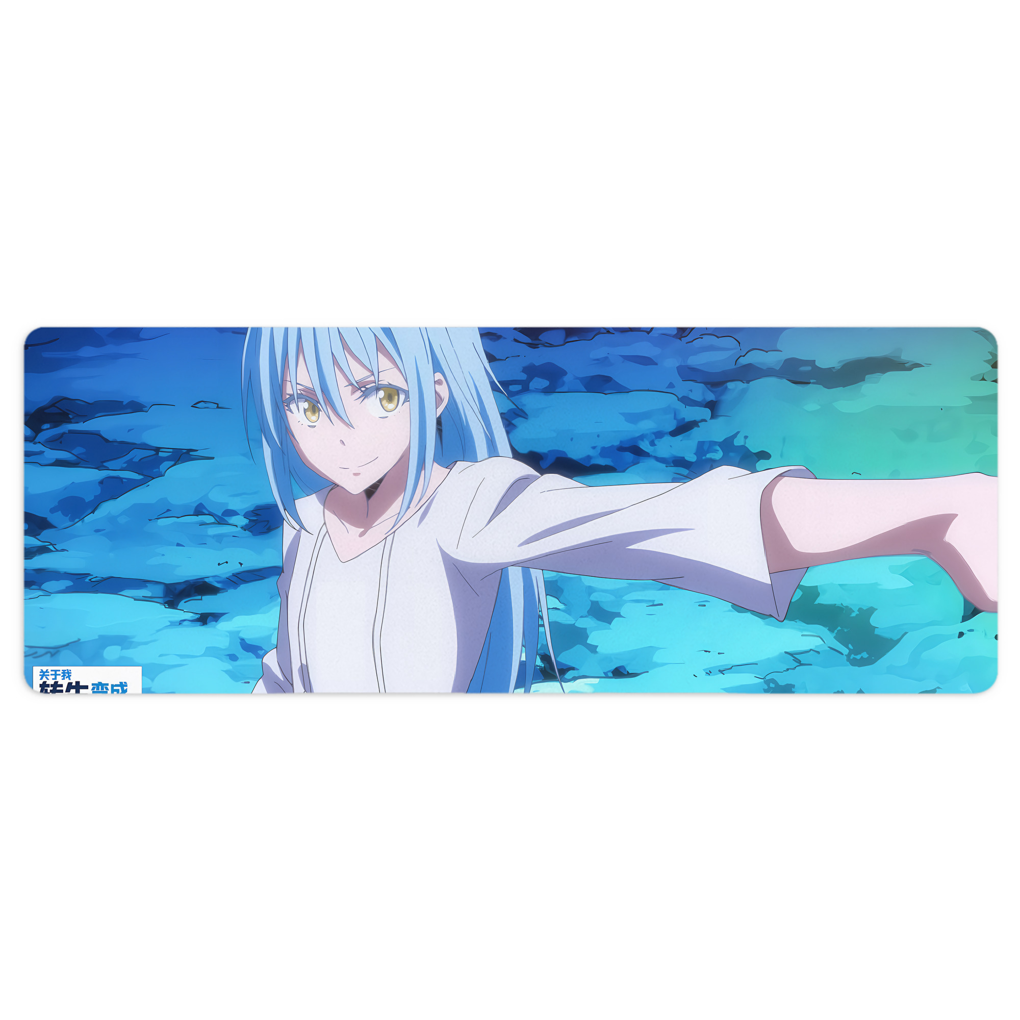 （画像用） 転スラ Regarding Reincarnated to Slime ステッチ加工 大判デスクマット／滑り止めマウスパッド