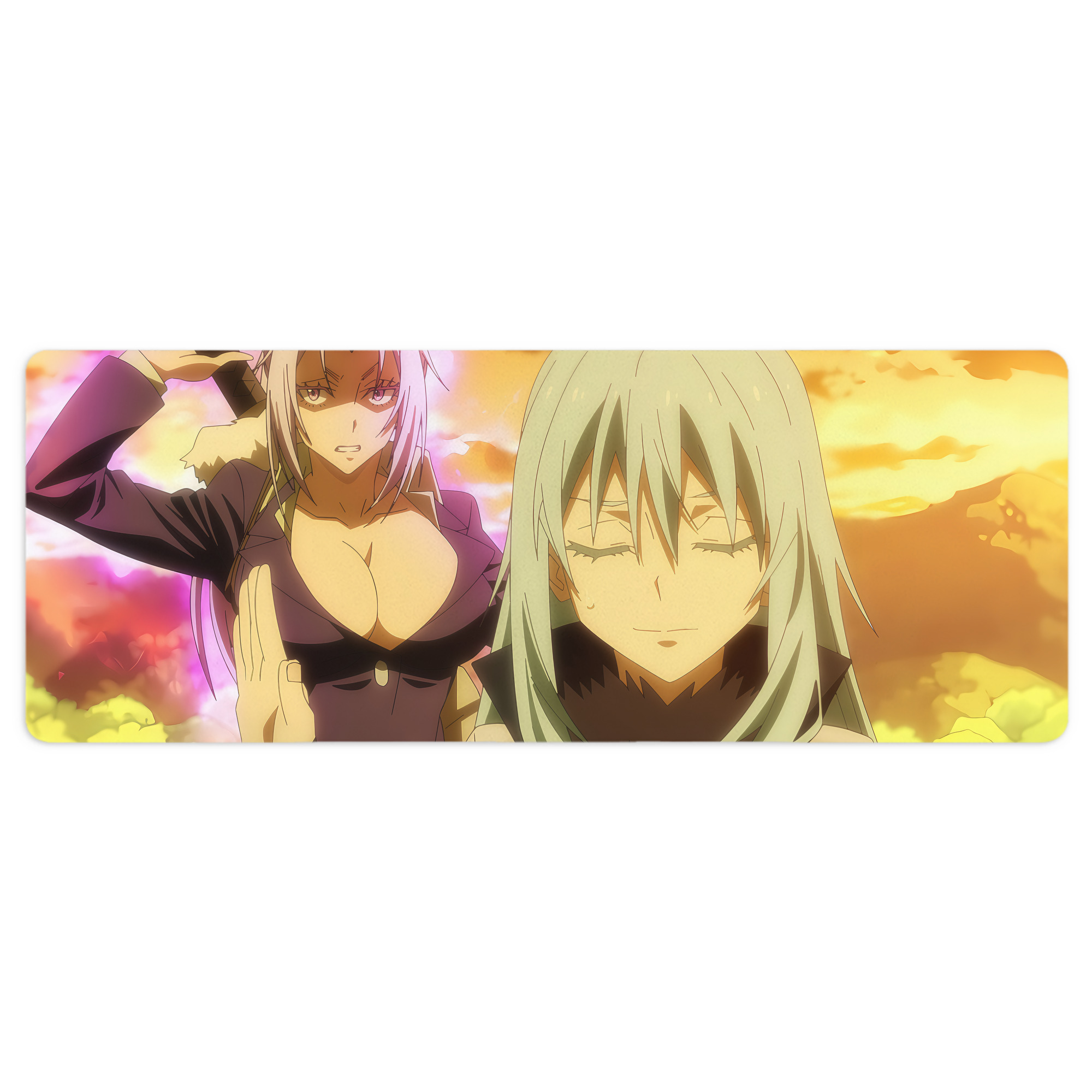 （画像用） 転スラ Regarding Reincarnated to Slime ステッチ加工 大判デスクマット／滑り止めマウスパッド