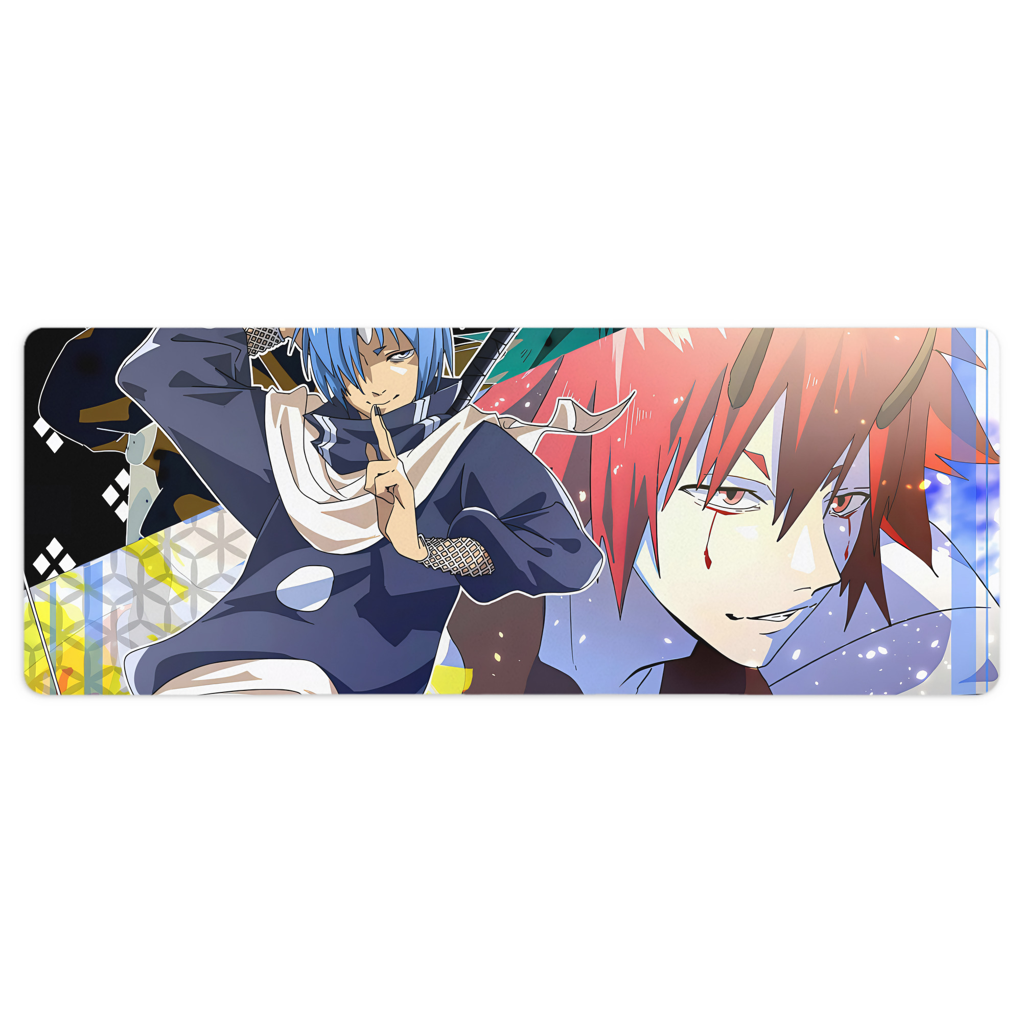 （画像用） 転スラ Regarding Reincarnated to Slime ステッチ加工 大判デスクマット／滑り止めマウスパッド