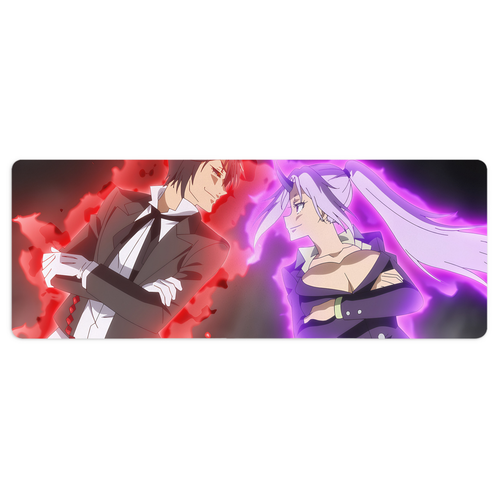 （画像用） 転スラ Regarding Reincarnated to Slime ステッチ加工 大判デスクマット／滑り止めマウスパッド