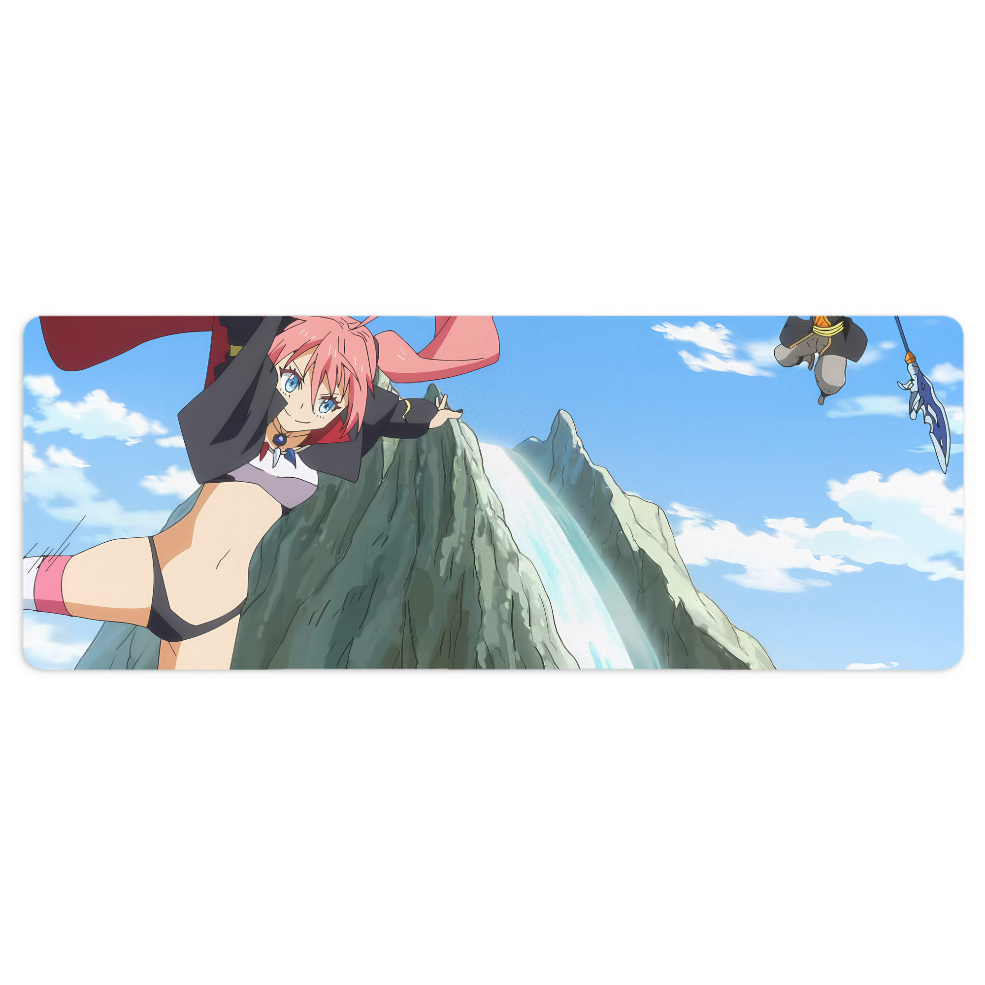 （画像用） 転スラ Regarding Reincarnated to Slime ステッチ加工 大判デスクマット／滑り止めマウスパッド