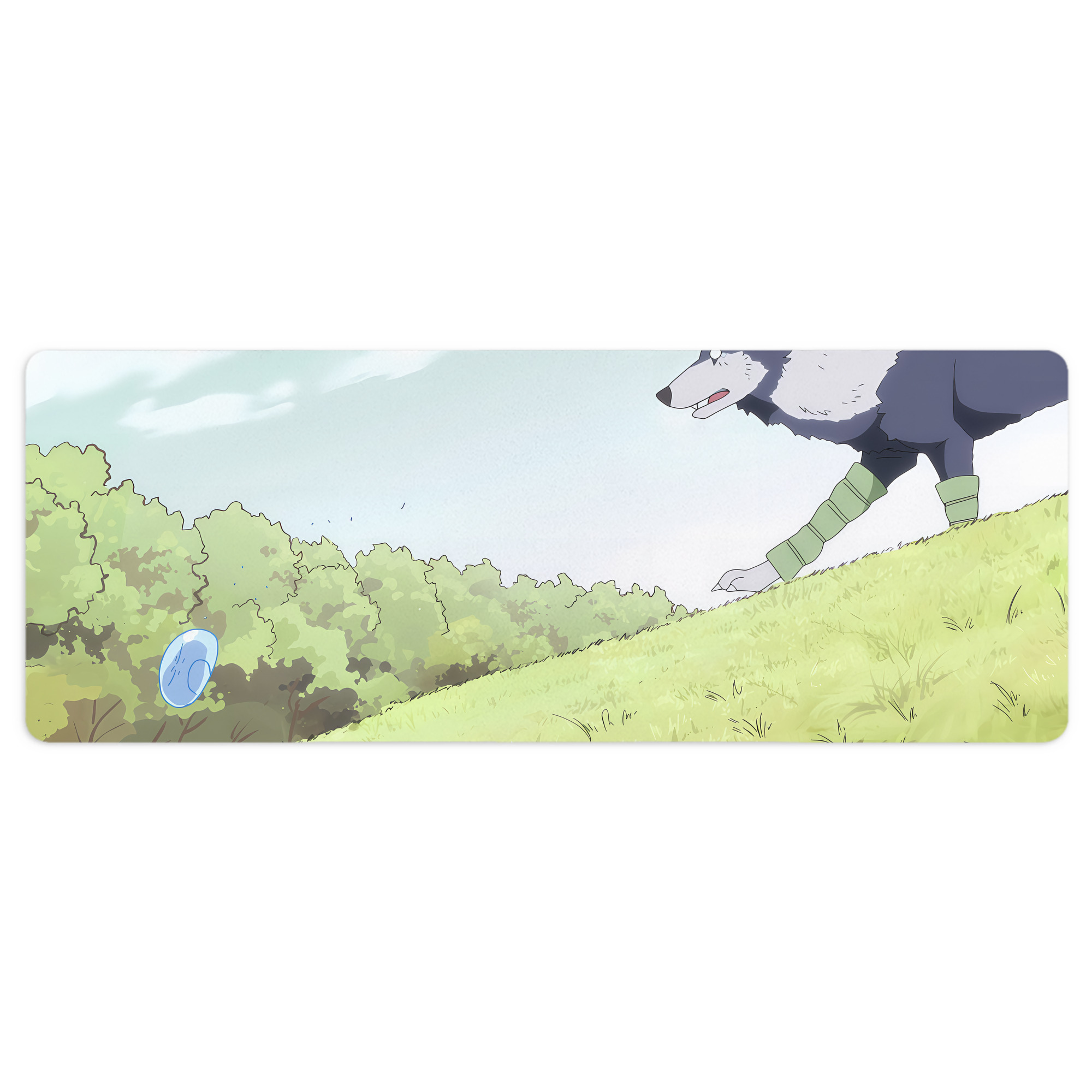 （画像用） 転スラ Regarding Reincarnated to Slime ステッチ加工 大判デスクマット／滑り止めマウスパッド