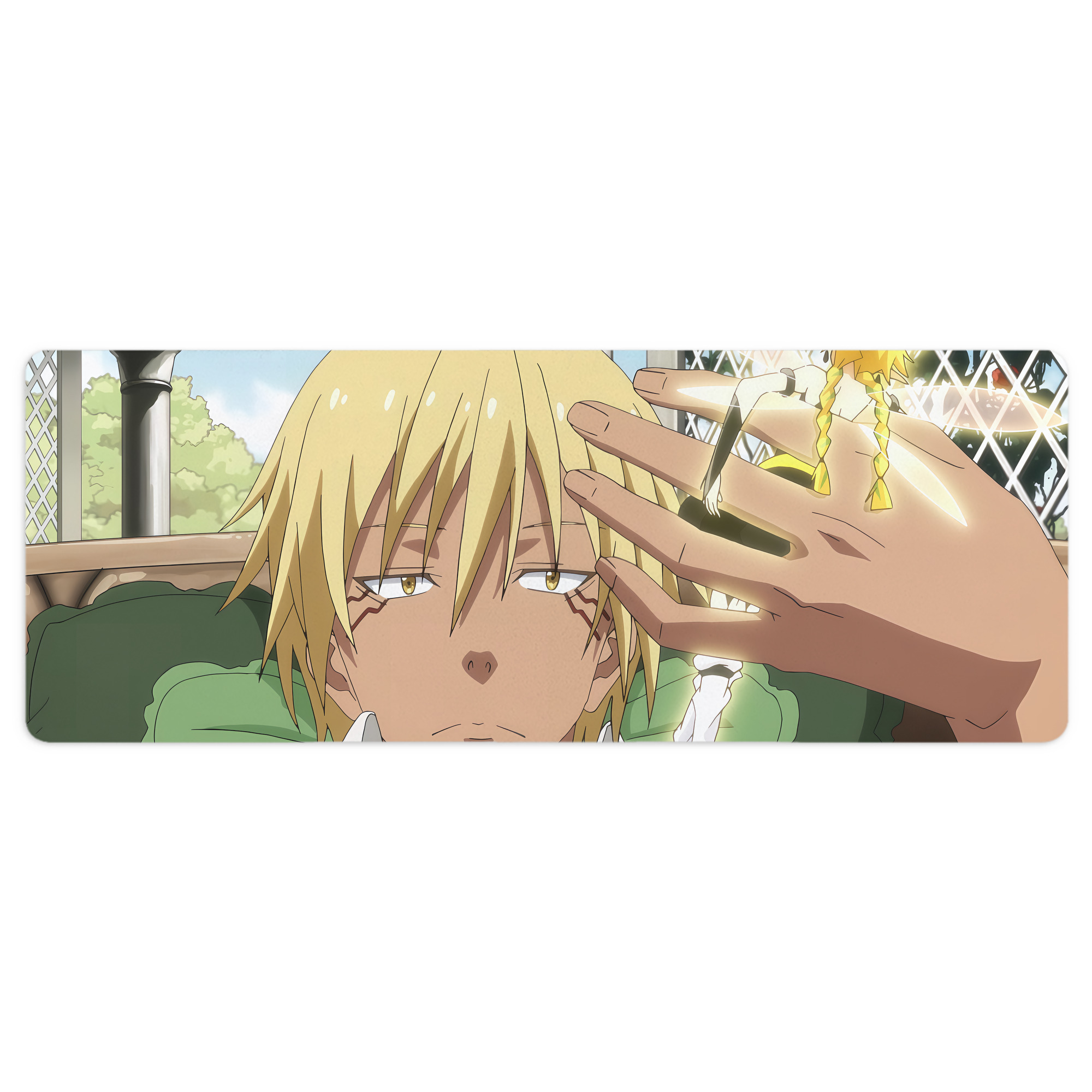 （画像用） 転スラ Regarding Reincarnated to Slime ステッチ加工 大判デスクマット／滑り止めマウスパッド
