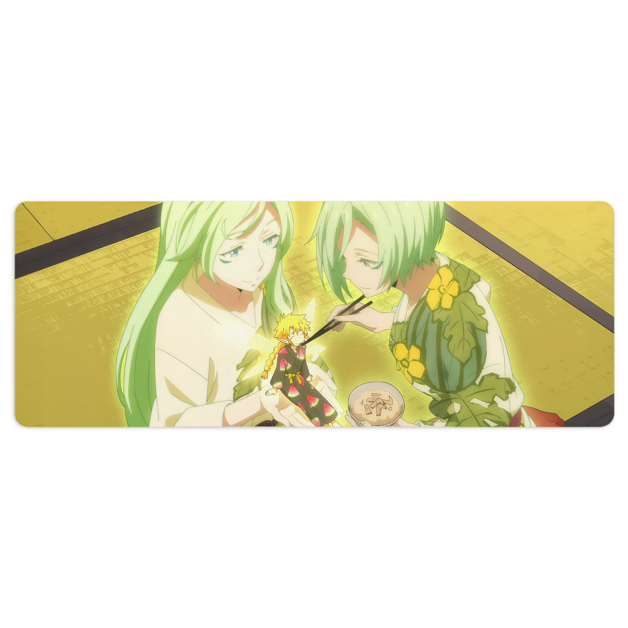 （画像用） 転スラ Regarding Reincarnated to Slime ステッチ加工 大判デスクマット／滑り止めマウスパッド