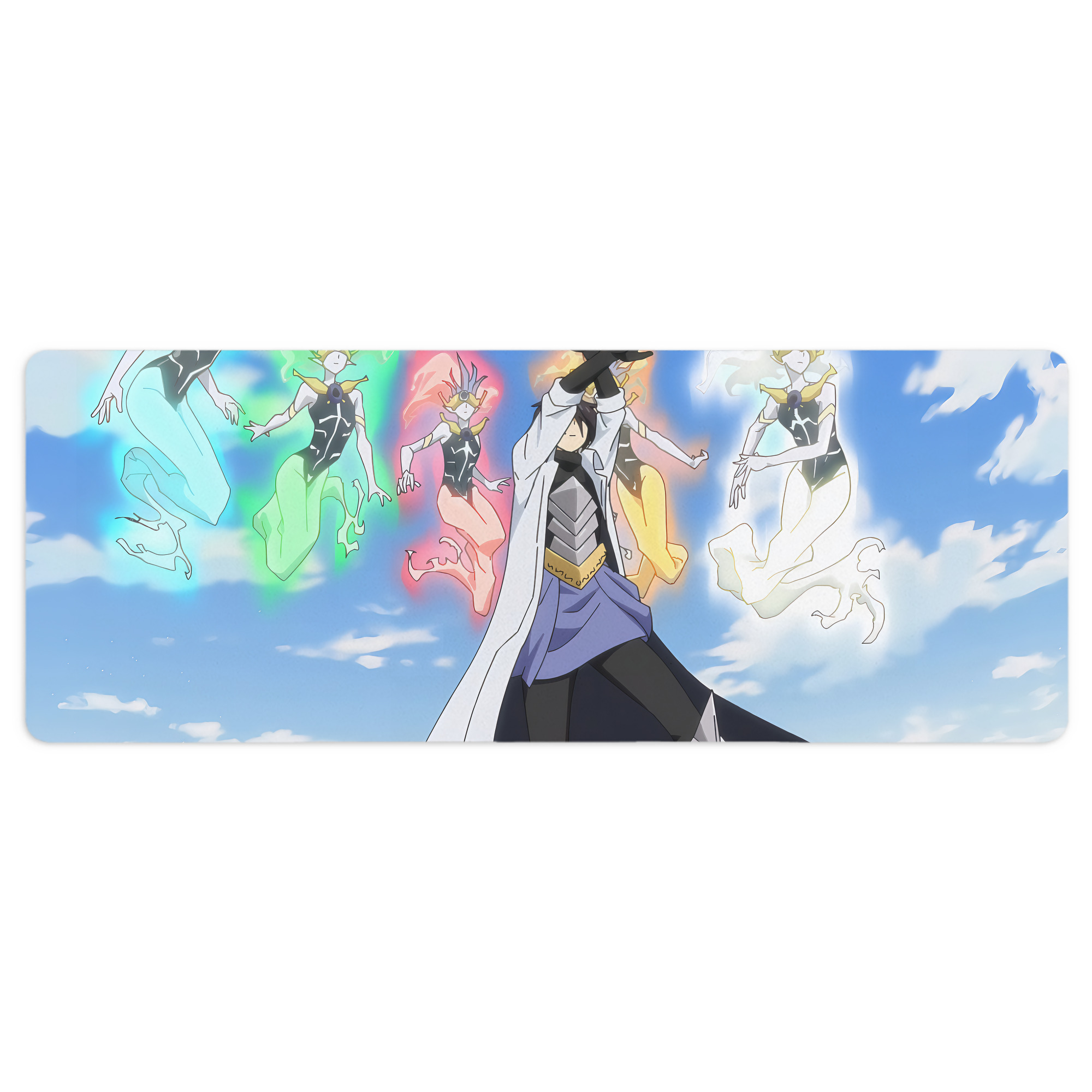 （画像用） 転スラ Regarding Reincarnated to Slime ステッチ加工 大判デスクマット／滑り止めマウスパッド