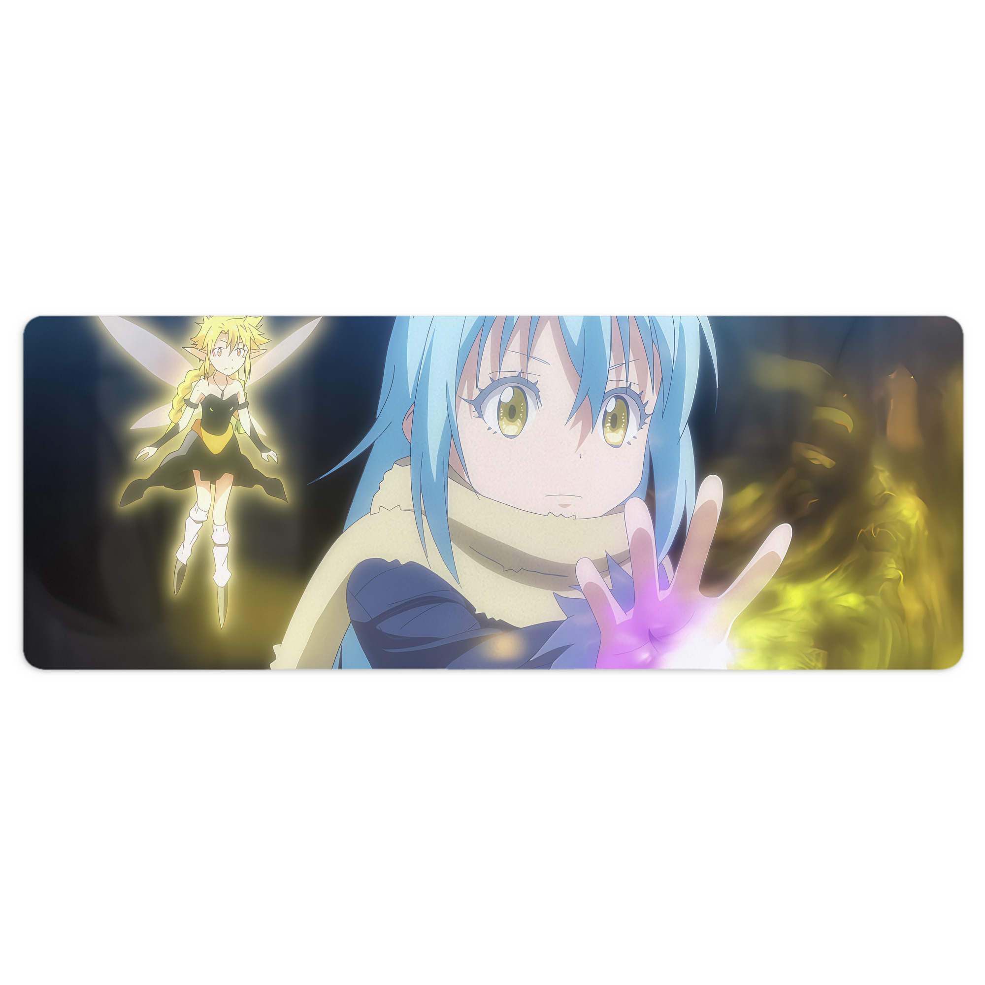 （画像用） 転スラ Regarding Reincarnated to Slime ステッチ加工 大判デスクマット／滑り止めマウスパッド