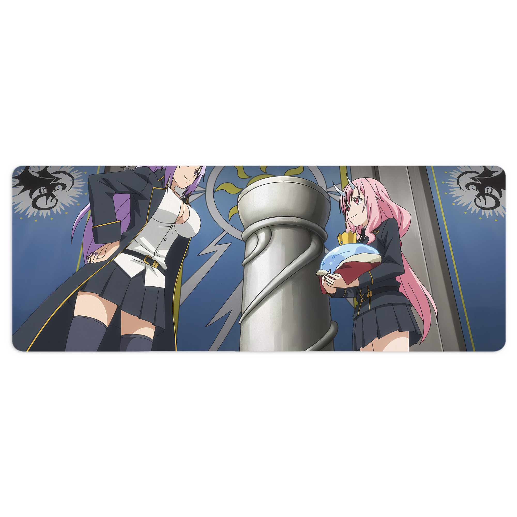 （画像用） 転スラ Regarding Reincarnated to Slime ステッチ加工 大判デスクマット／滑り止めマウスパッド