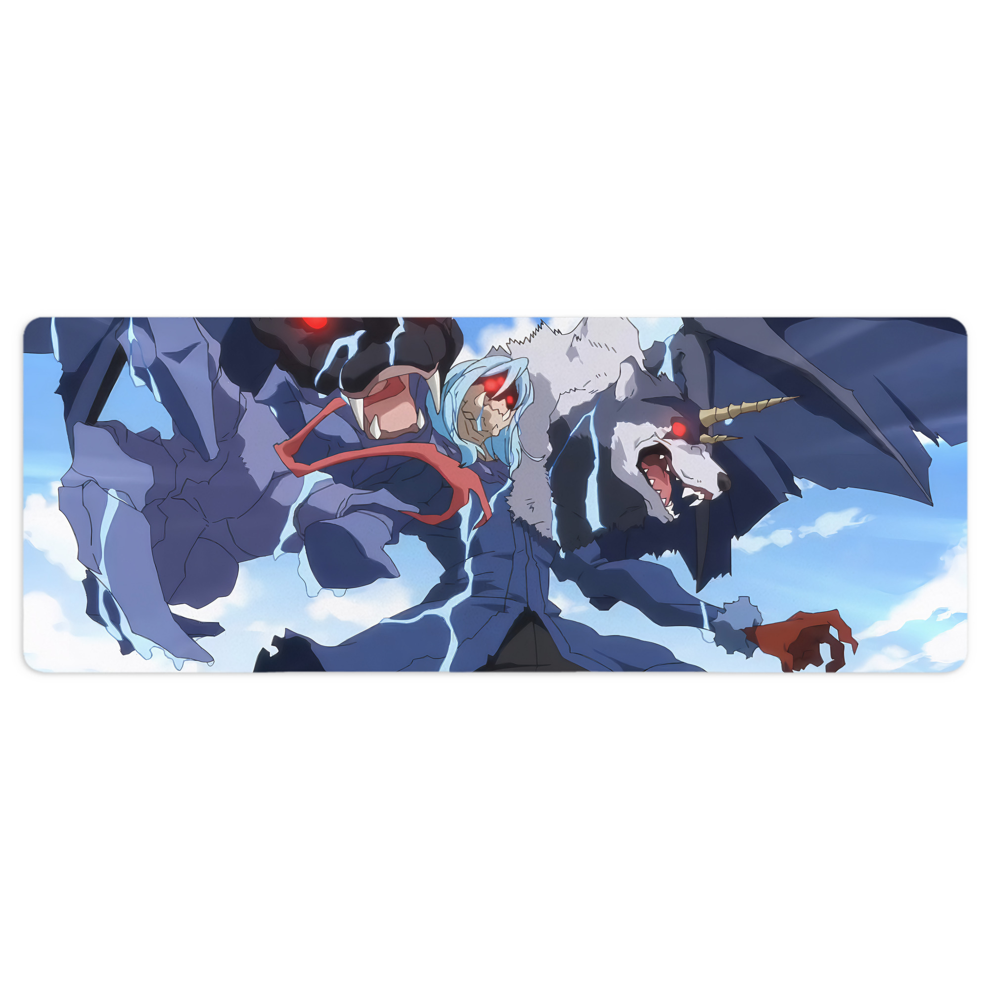 （画像用） 転スラ Regarding Reincarnated to Slime ステッチ加工 大判デスクマット／滑り止めマウスパッド