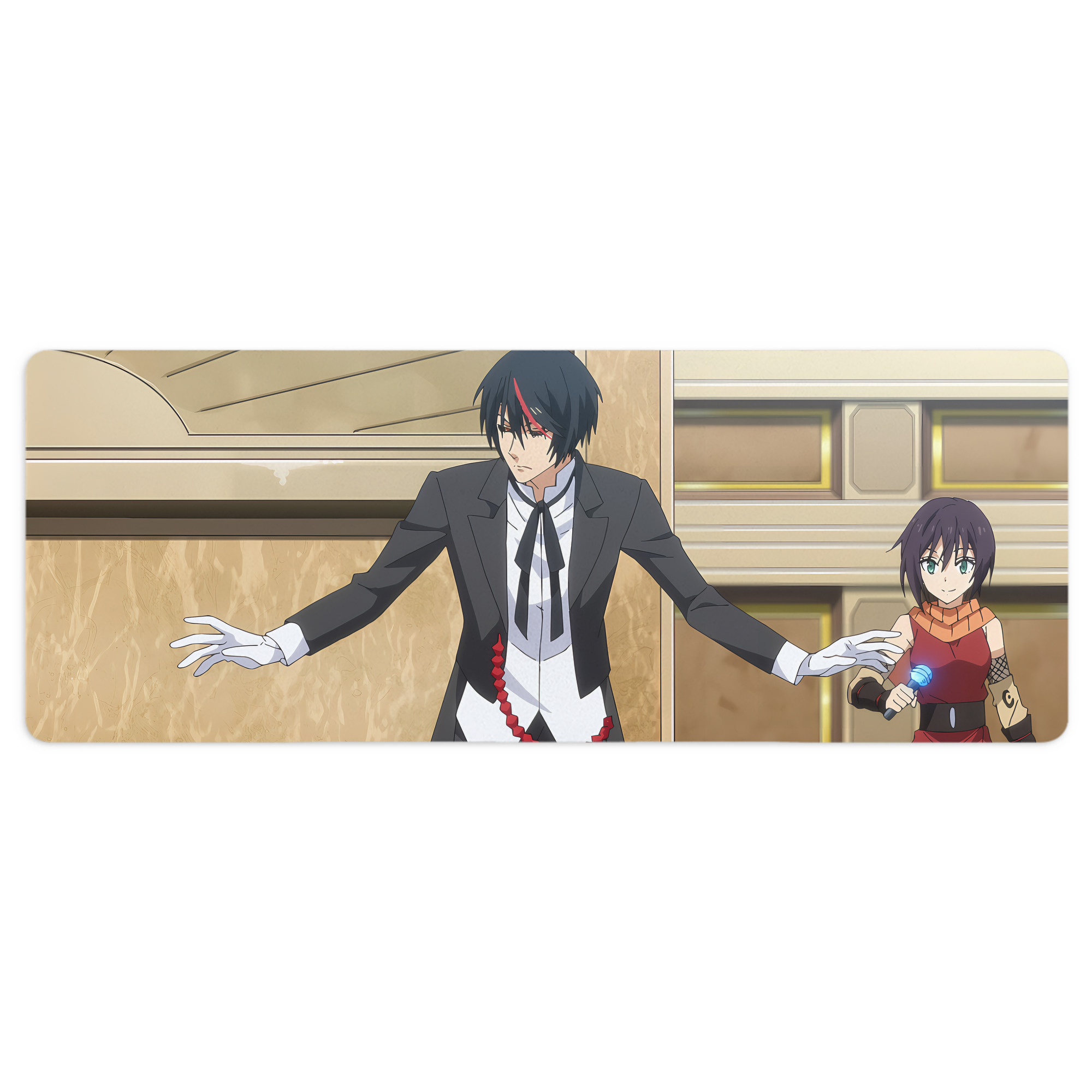 （画像用） 転スラ Regarding Reincarnated to Slime ステッチ加工 大判デスクマット／滑り止めマウスパッド
