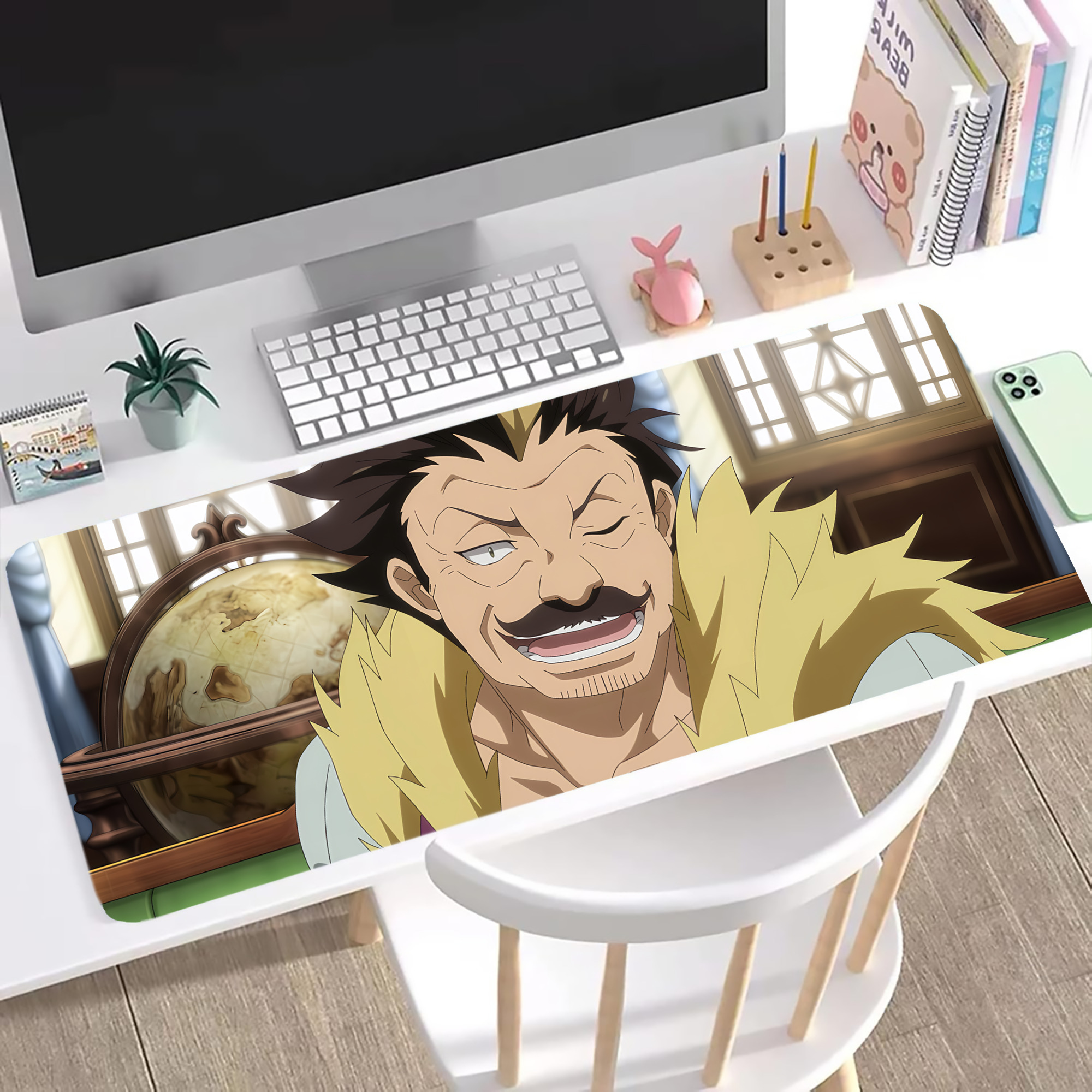 （画像用） 転スラ Regarding Reincarnated to Slime ステッチ加工 大判デスクマット／滑り止めマウスパッド