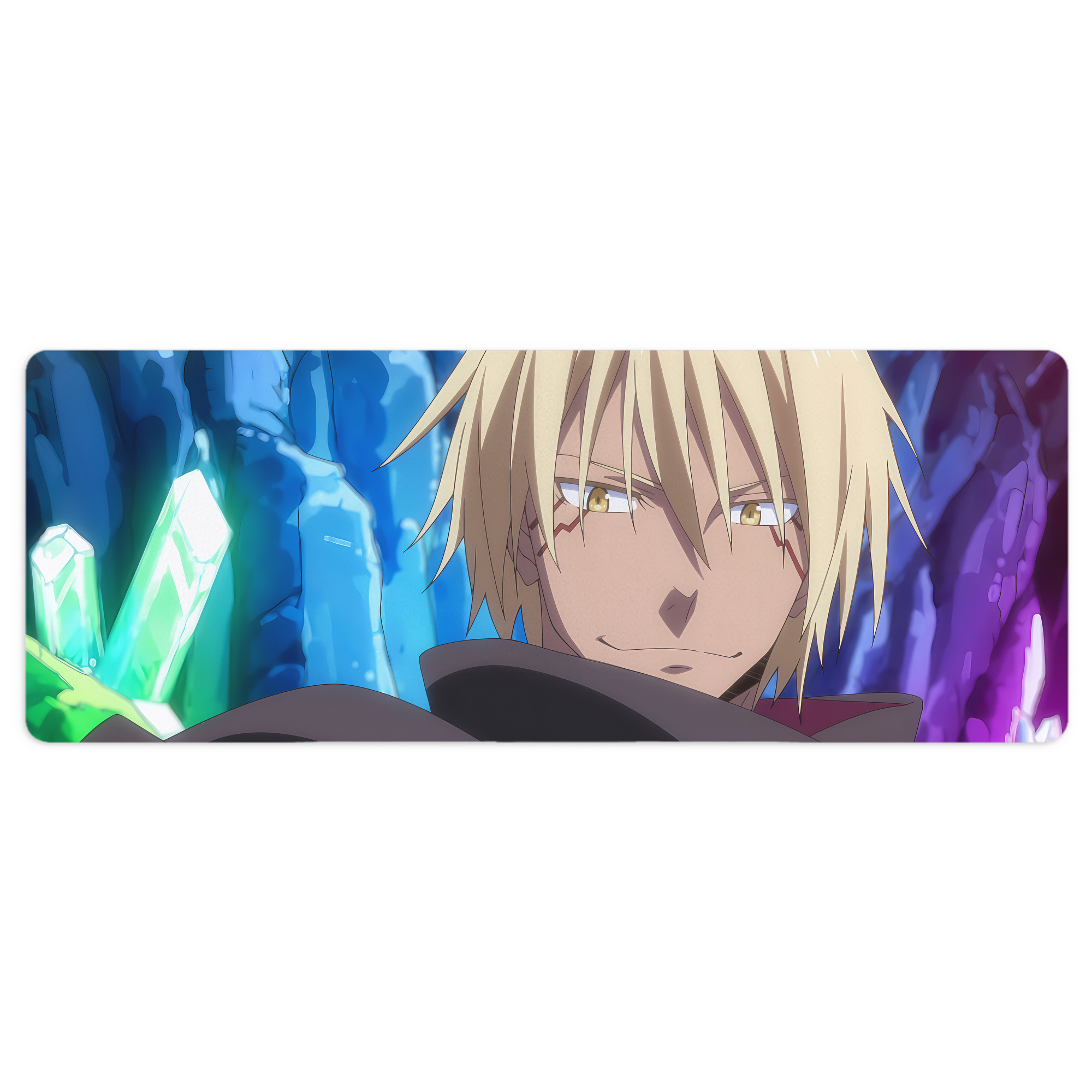 （画像用） 転スラ Regarding Reincarnated to Slime ステッチ加工 大判デスクマット／滑り止めマウスパッド