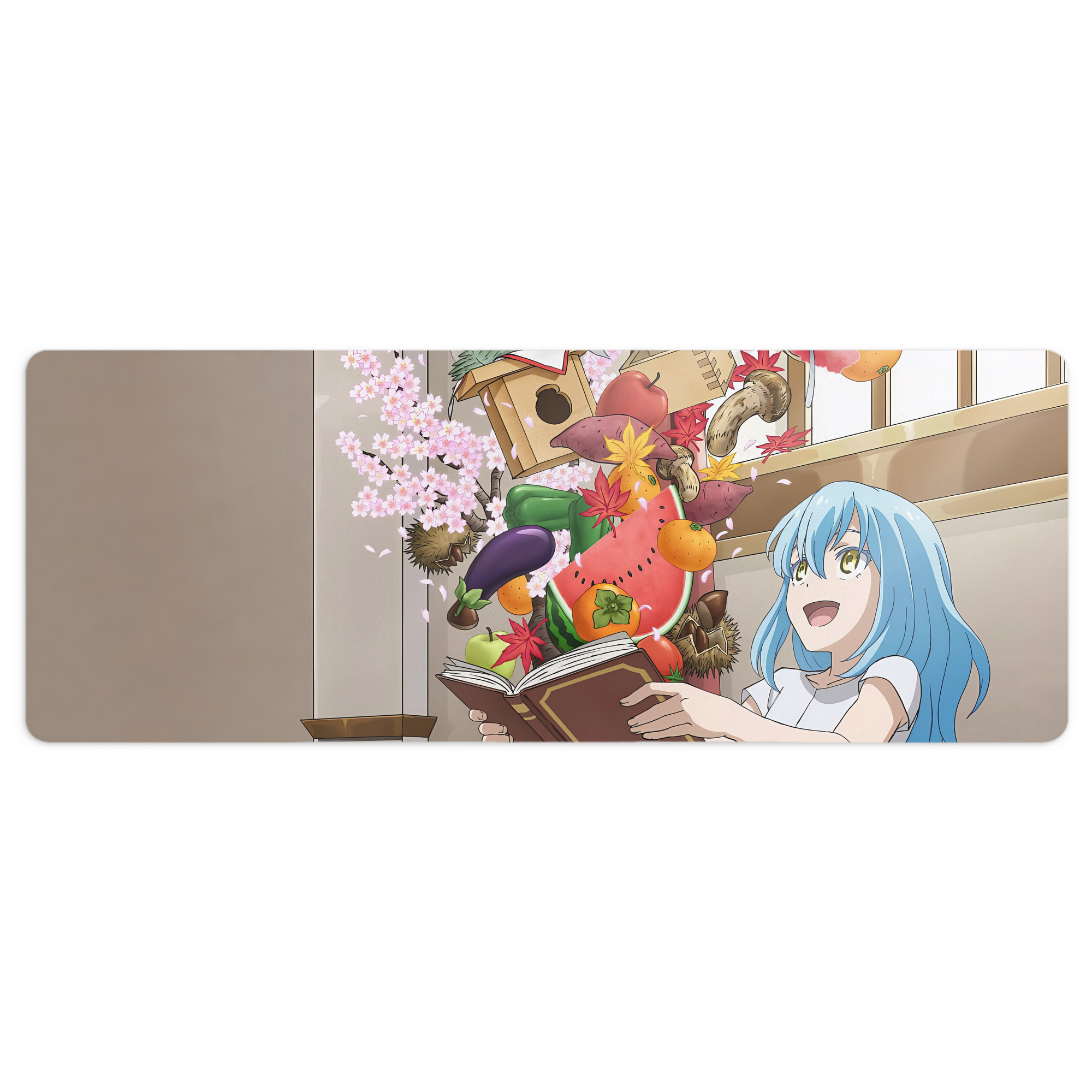 （画像用） 転スラ Regarding Reincarnated to Slime ステッチ加工 大判デスクマット／滑り止めマウスパッド