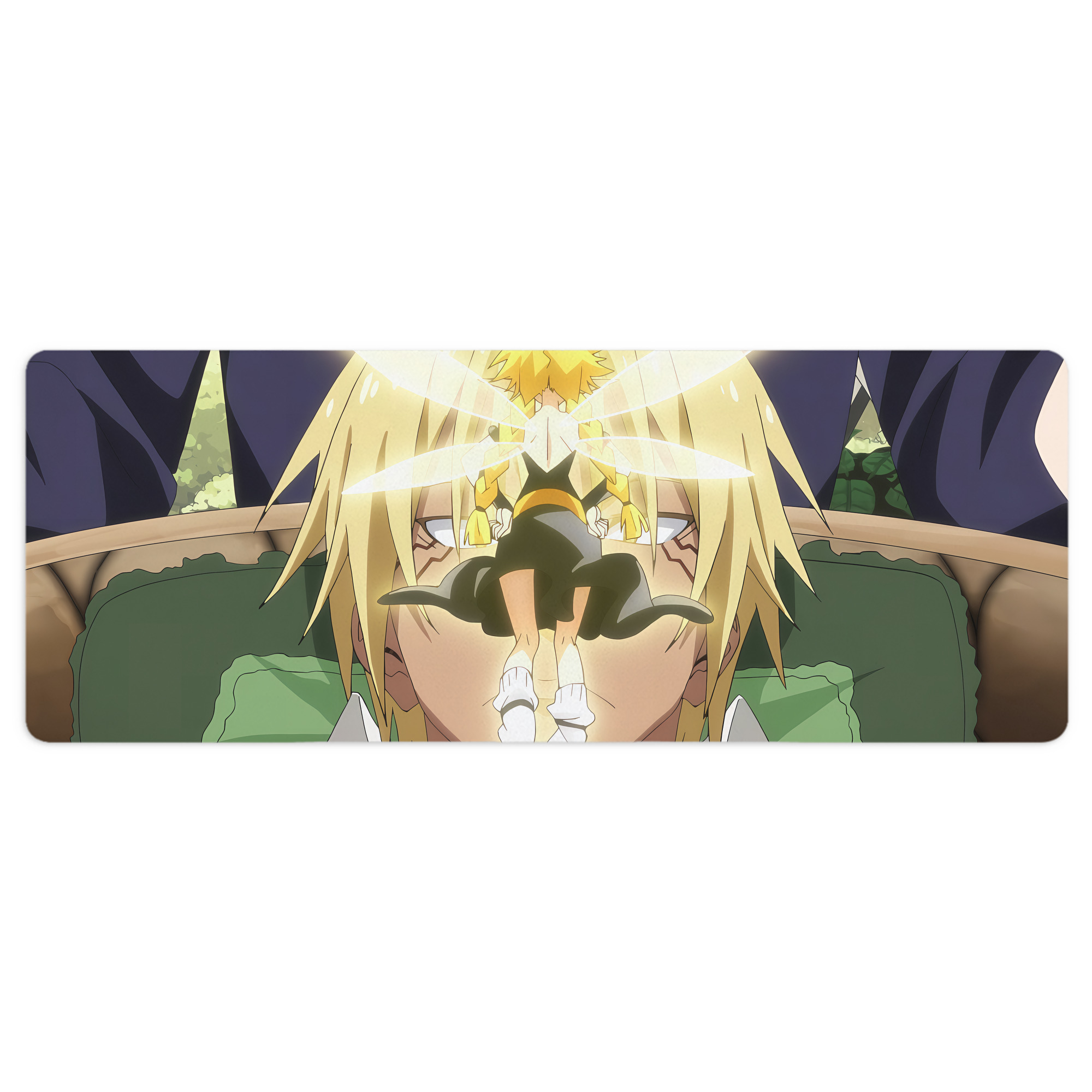 （画像用） 転スラ Regarding Reincarnated to Slime ステッチ加工 大判デスクマット／滑り止めマウスパッド