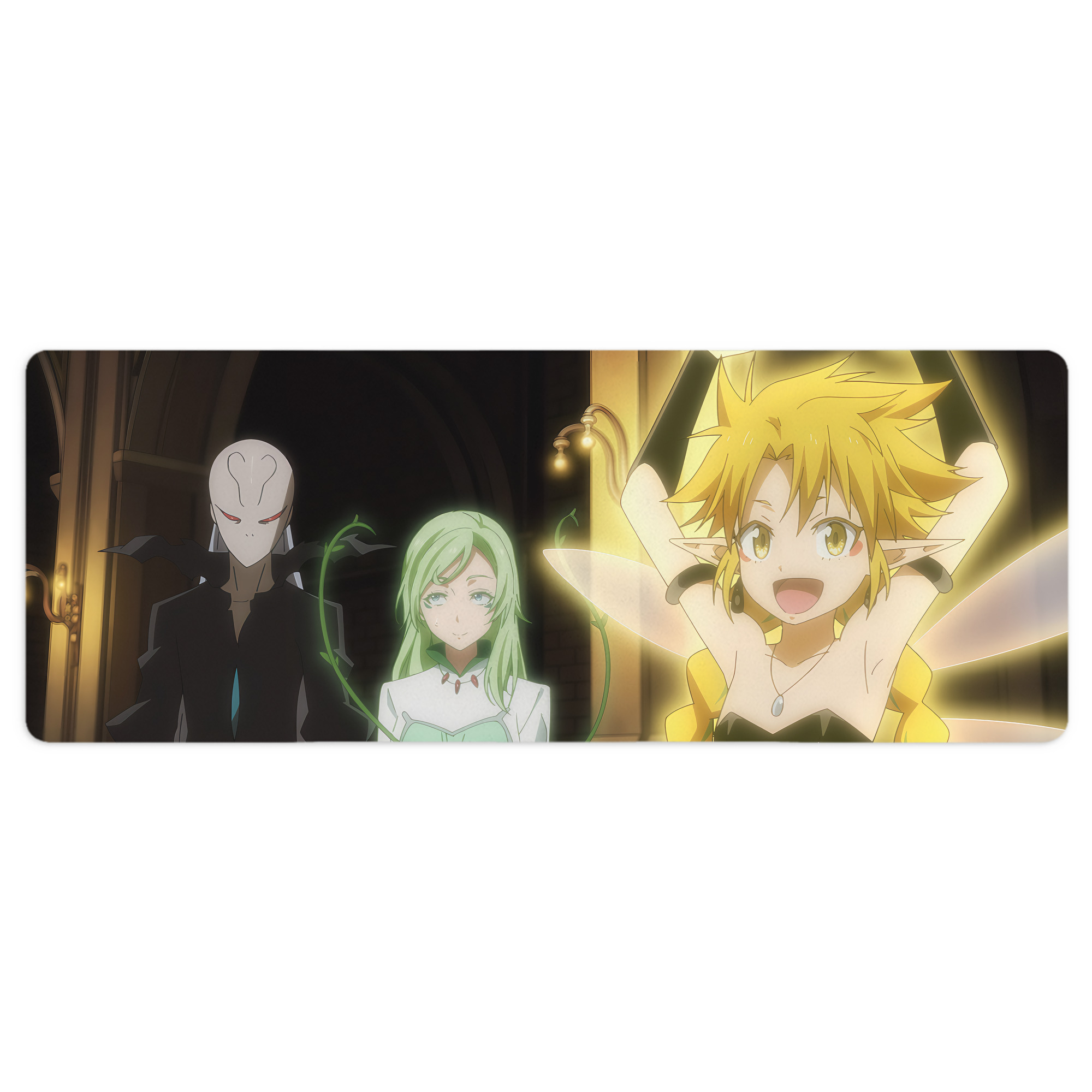 （画像用） 転スラ Regarding Reincarnated to Slime ステッチ加工 大判デスクマット／滑り止めマウスパッド