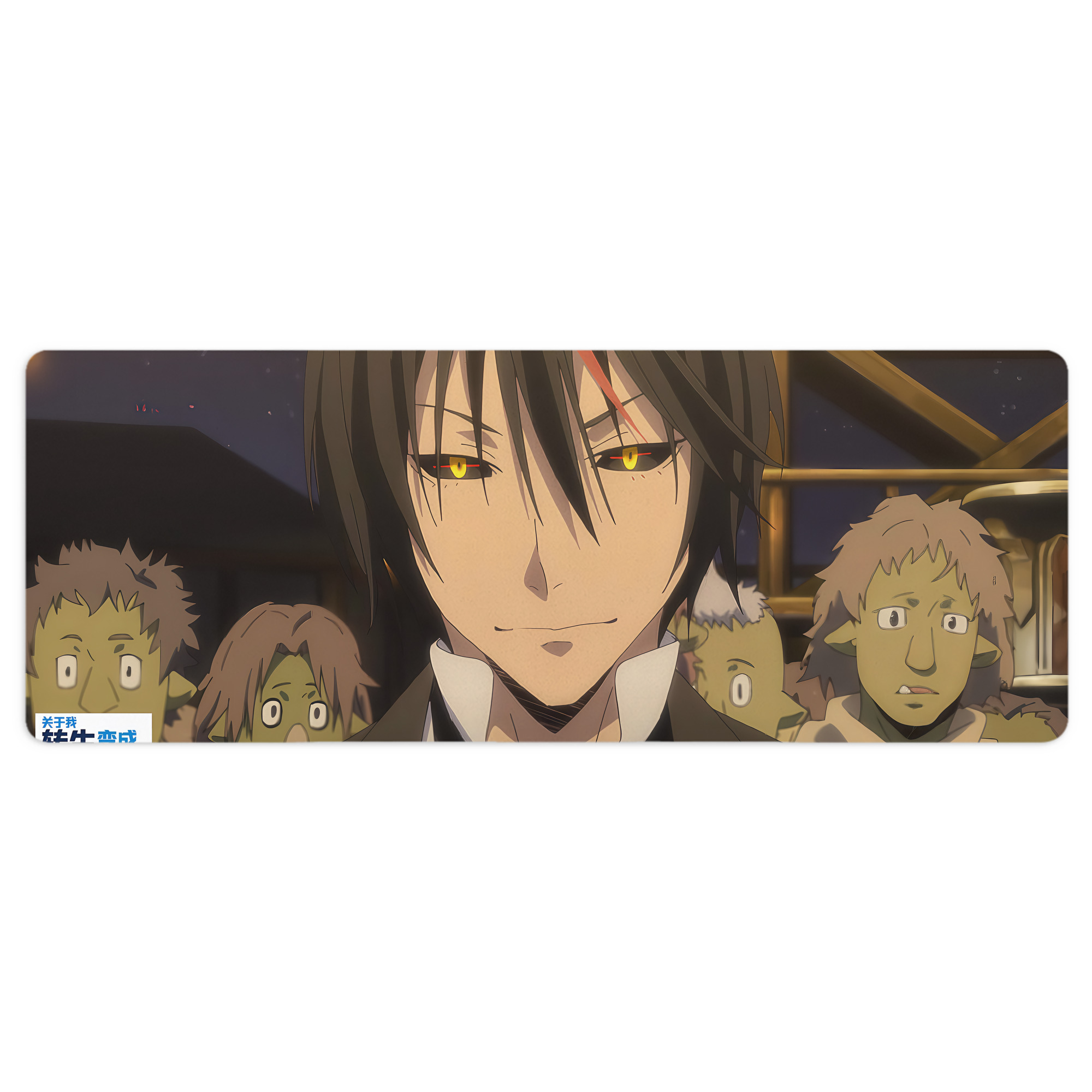 （画像用） 転スラ Regarding Reincarnated to Slime ステッチ加工 大判デスクマット／滑り止めマウスパッド