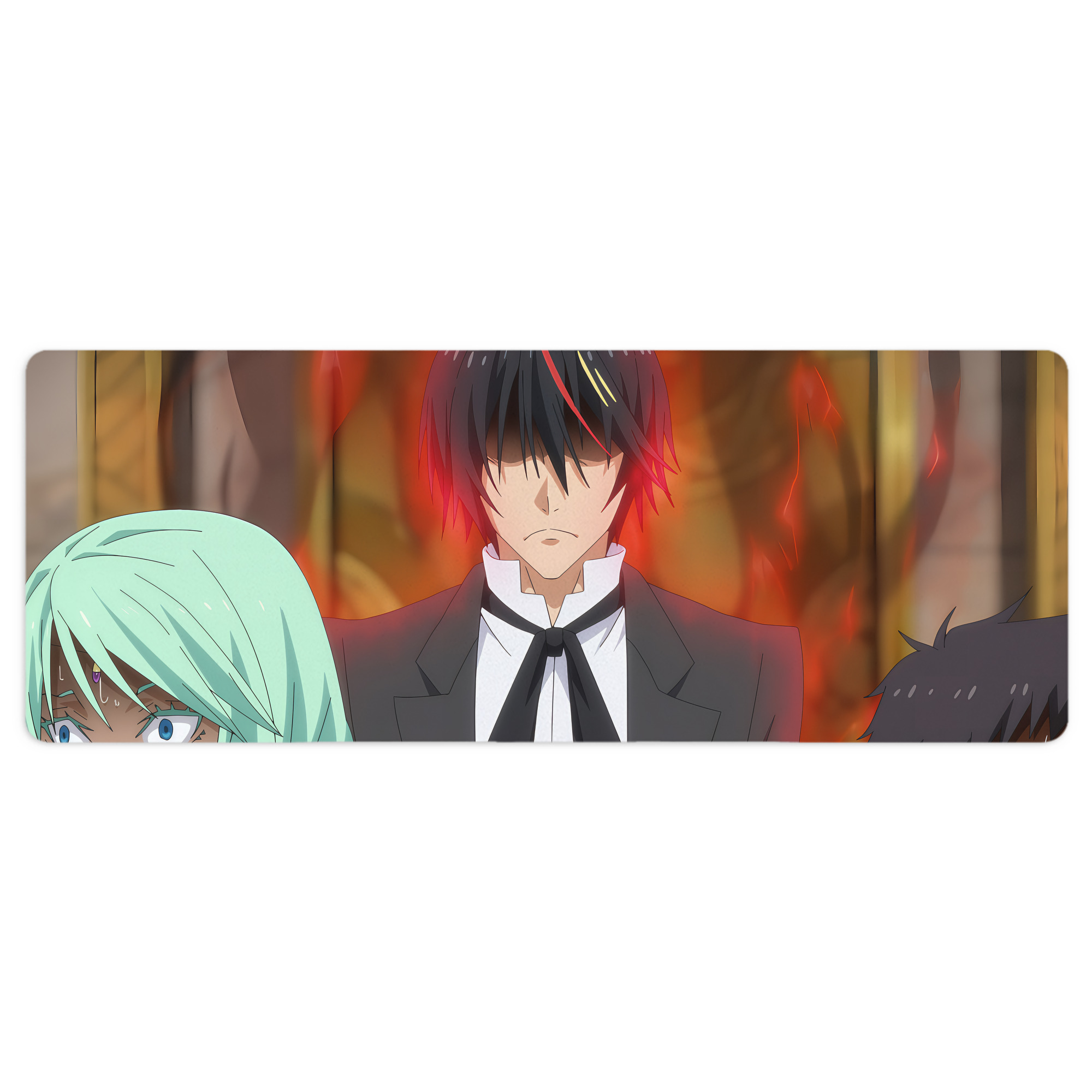 （画像用） 転スラ Regarding Reincarnated to Slime ステッチ加工 大判デスクマット／滑り止めマウスパッド