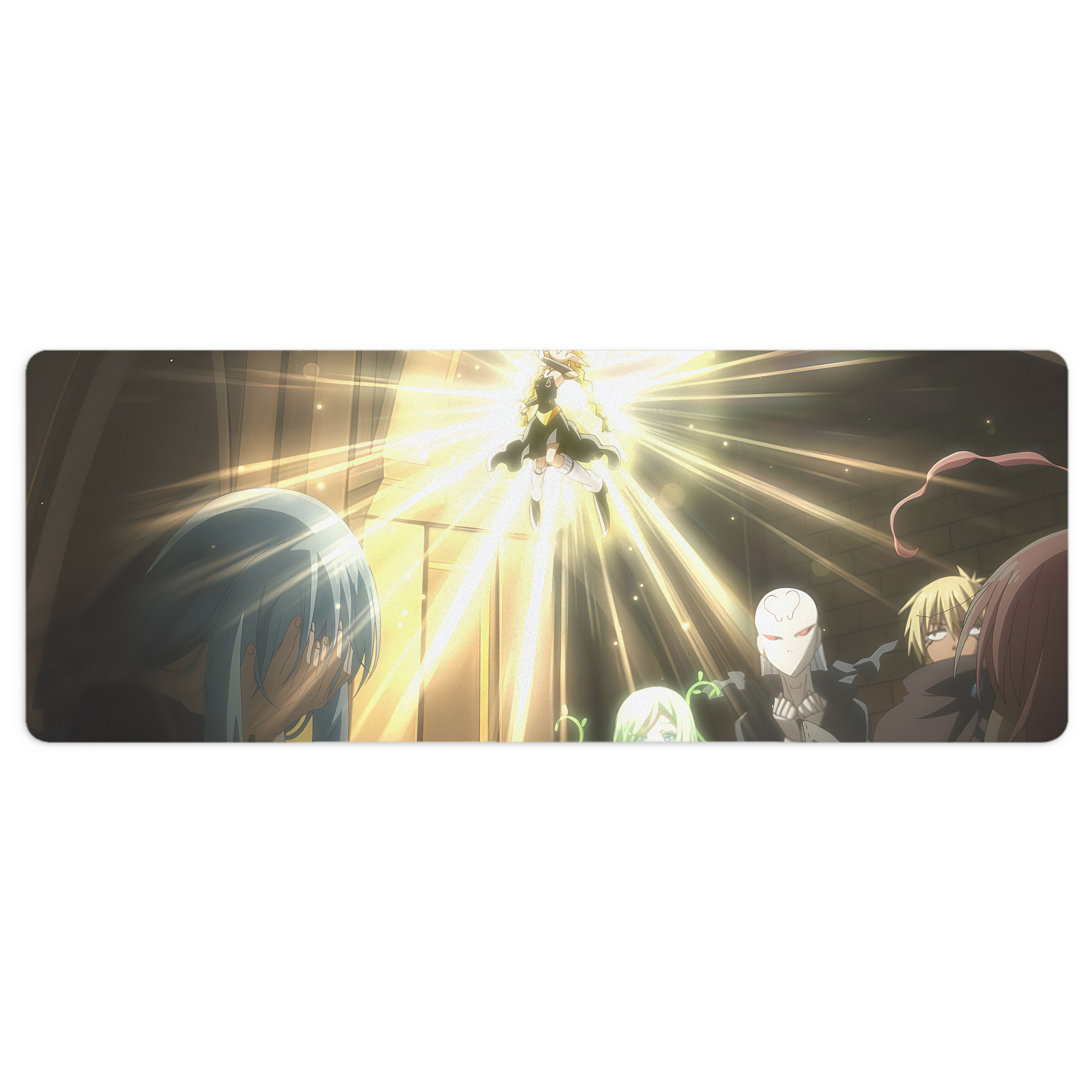 （画像用） 転スラ Regarding Reincarnated to Slime ステッチ加工 大判デスクマット／滑り止めマウスパッド