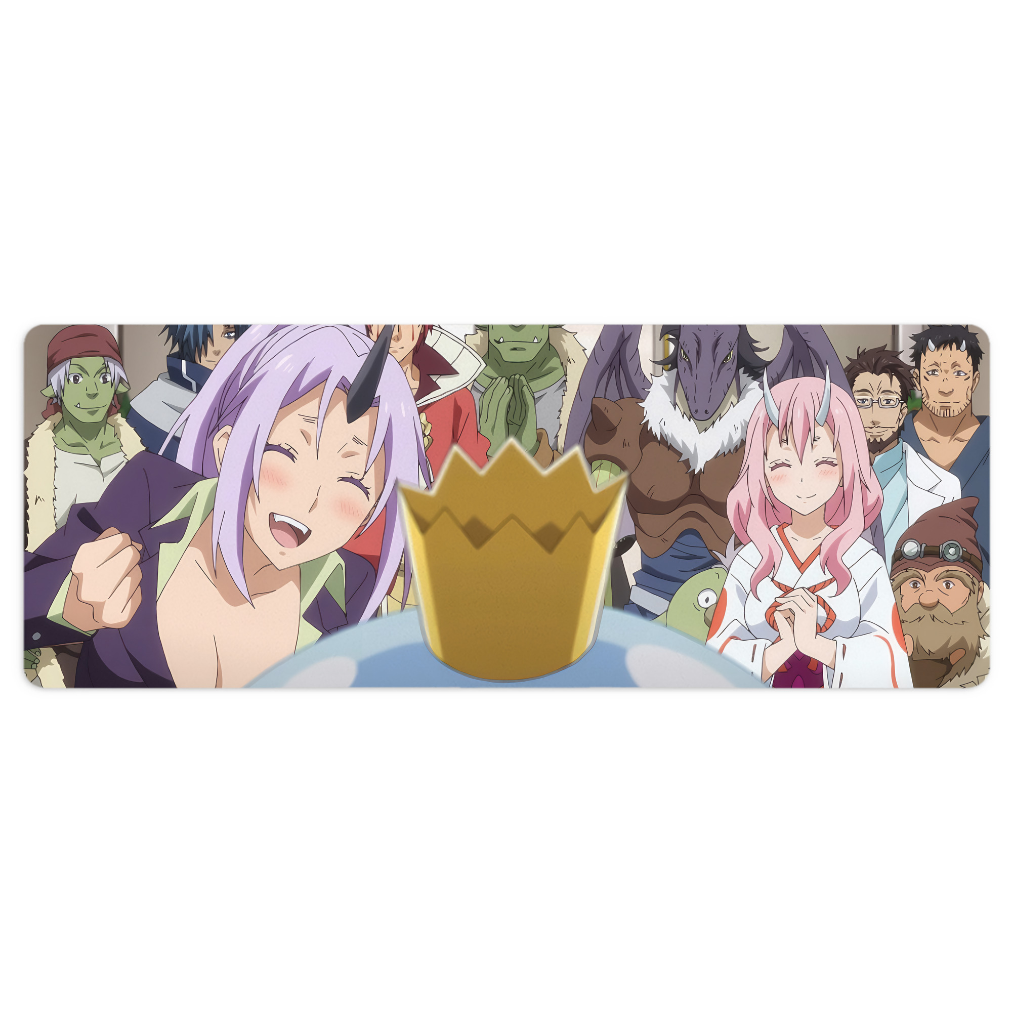 （画像用） 転スラ Regarding Reincarnated to Slime ステッチ加工 大判デスクマット／滑り止めマウスパッド