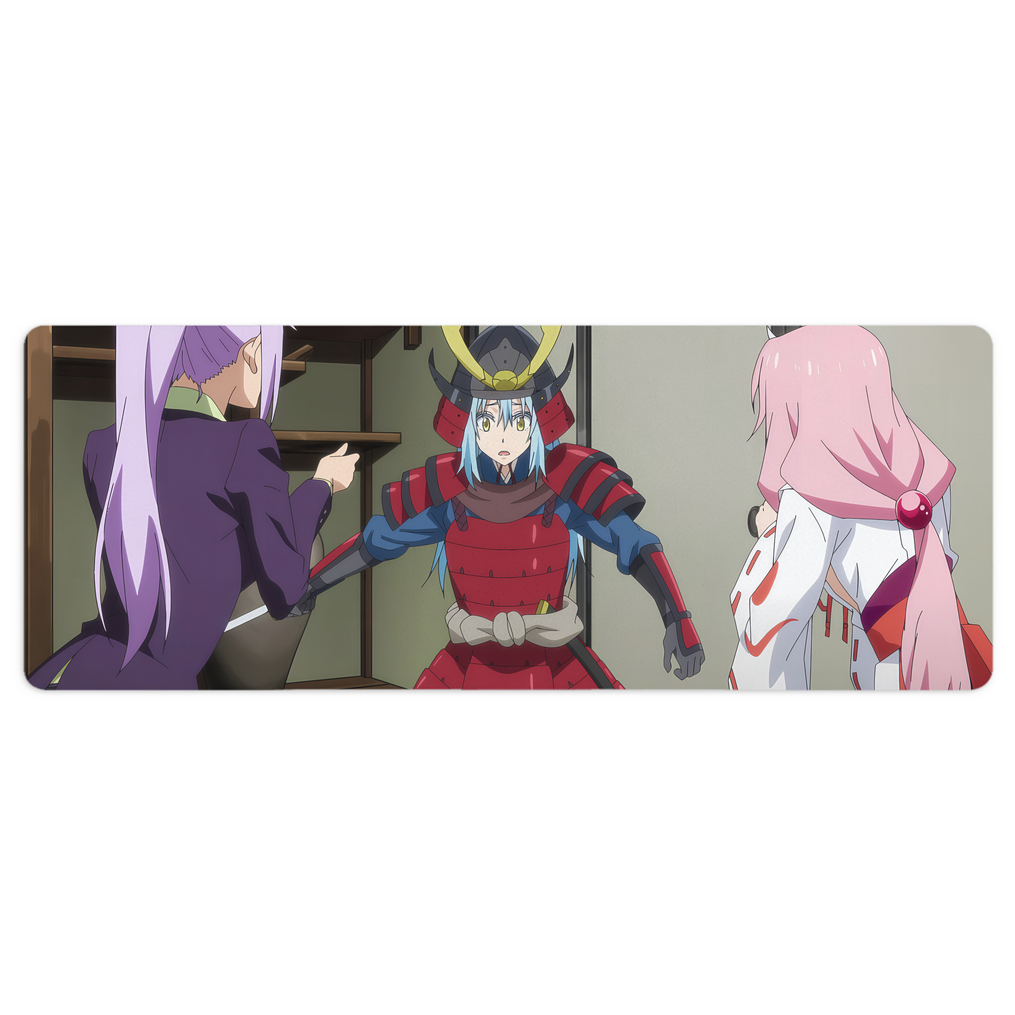 （画像用） 転スラ Regarding Reincarnated to Slime ステッチ加工 大判デスクマット／滑り止めマウスパッド